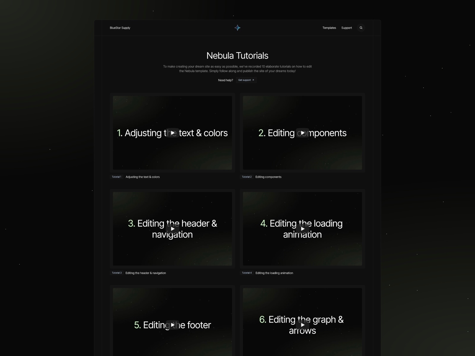 Nebula Framer template preview 2