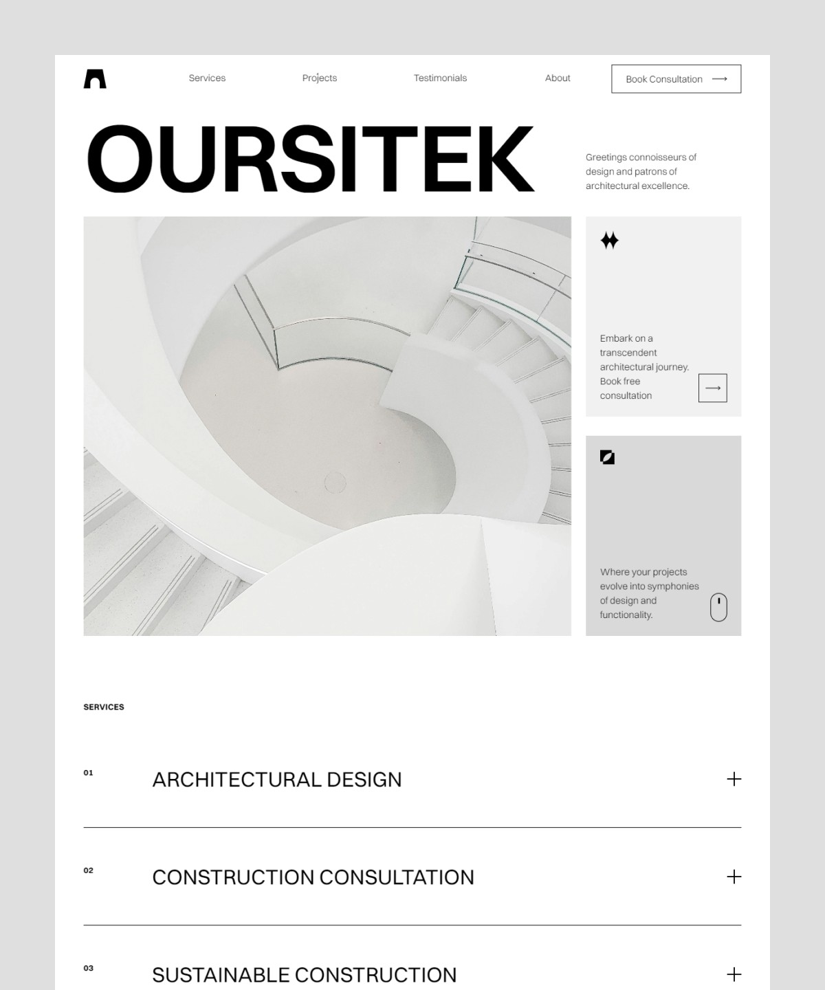 Oursitek Framer template preview 1