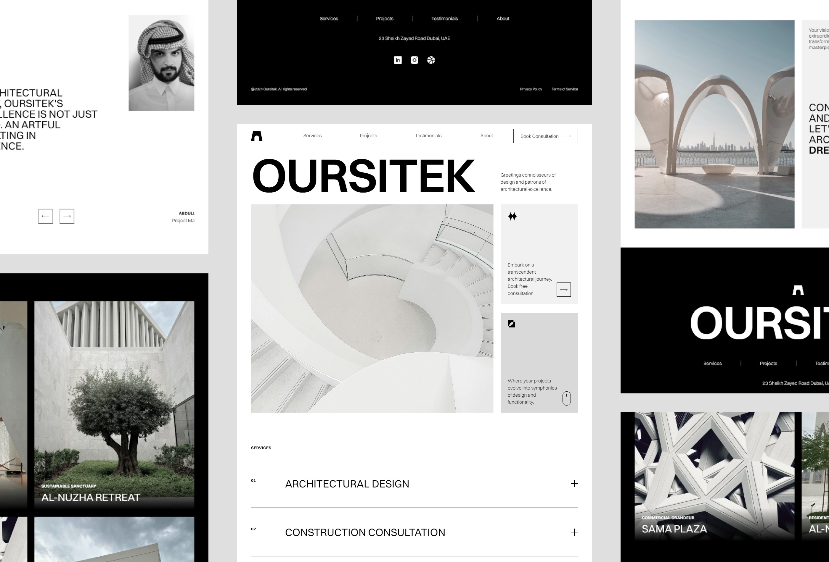 Oursitek Framer template preview 3