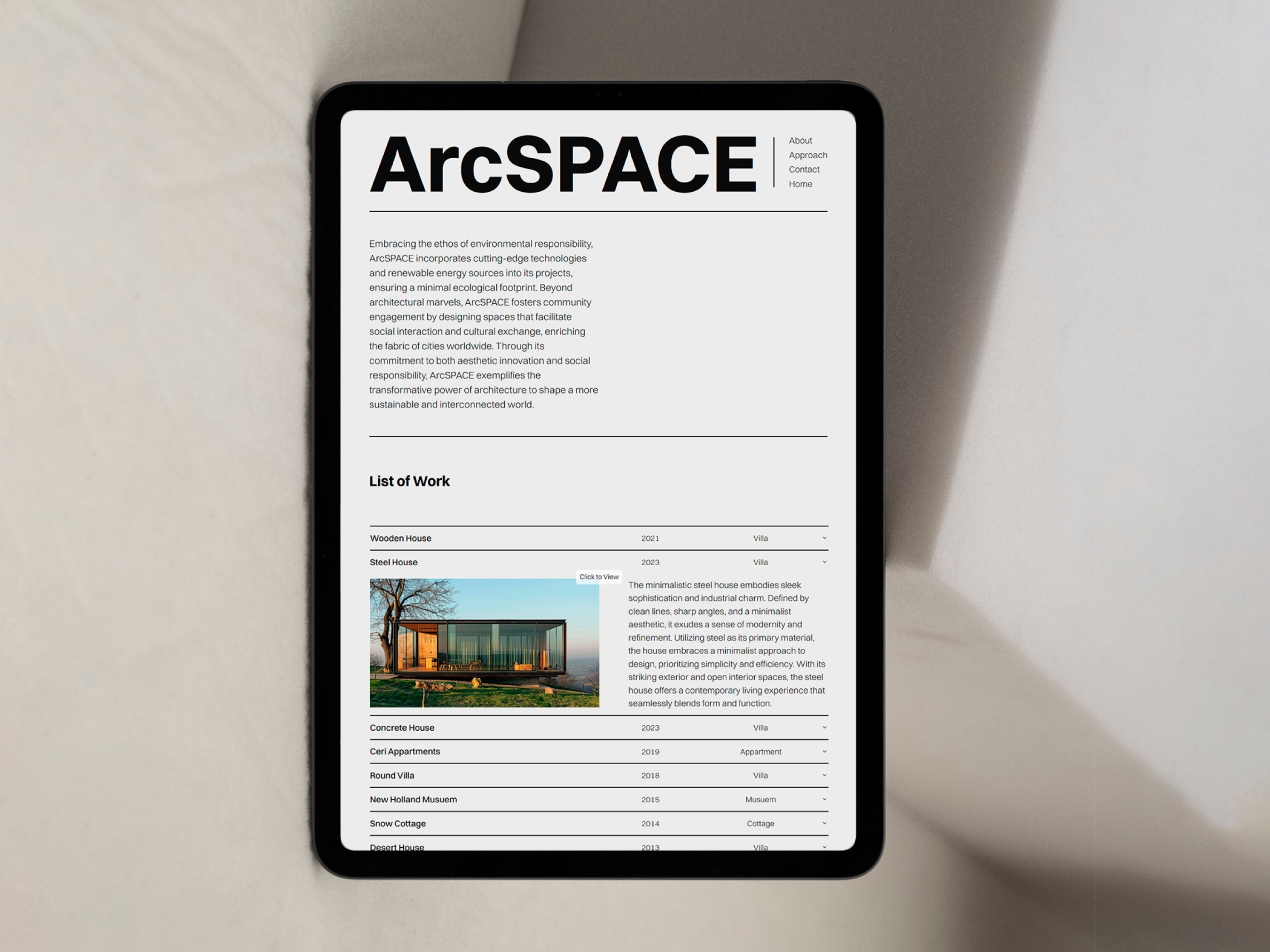 ArcSPACE Framer template preview 1