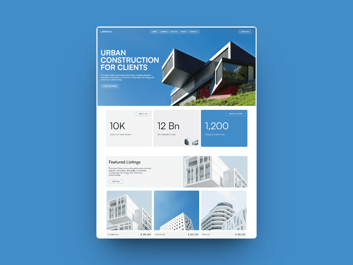 Urban Framer template preview 1