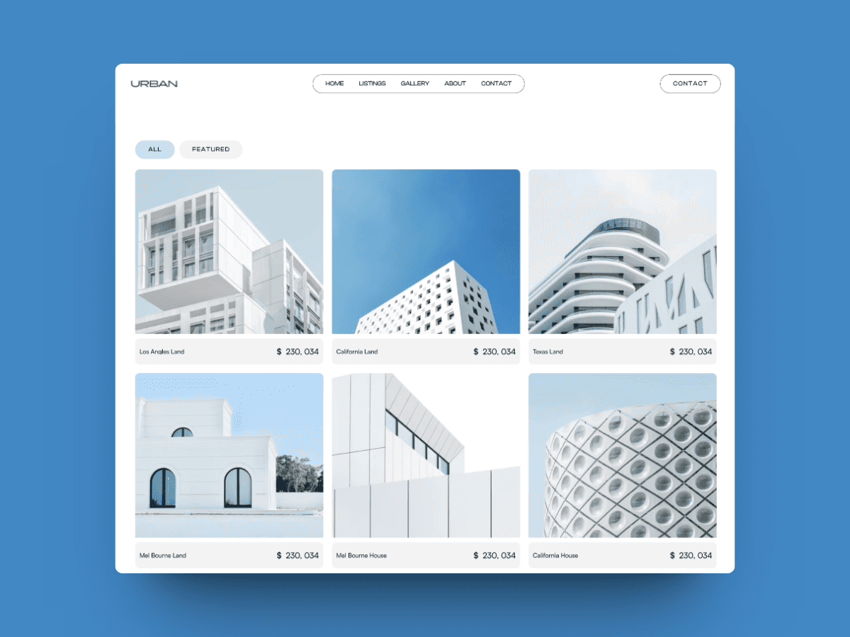 Urban Framer template preview 3