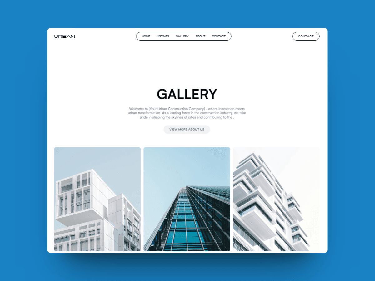 Urban Framer template preview 4