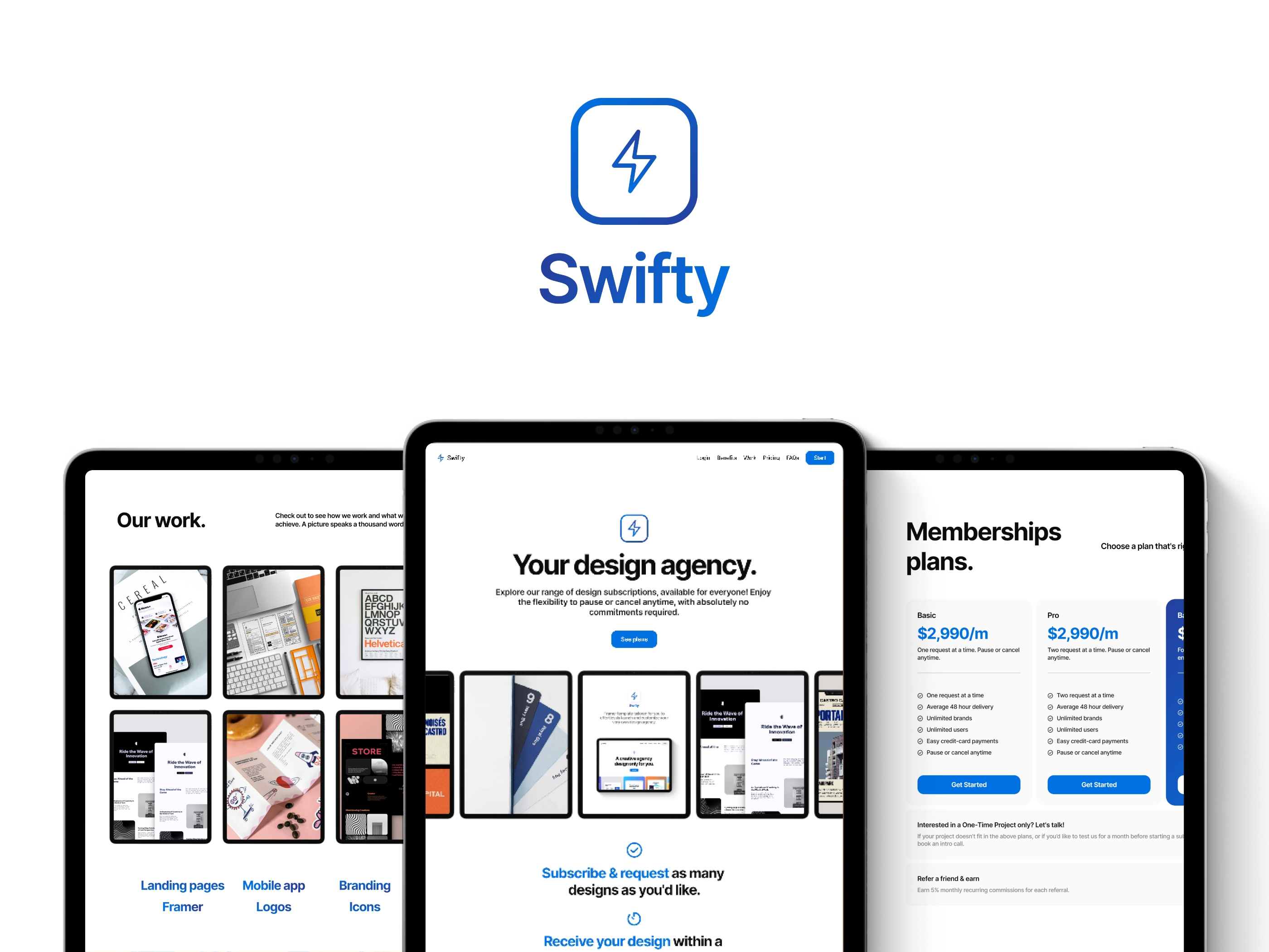 Swifty Framer template preview 3