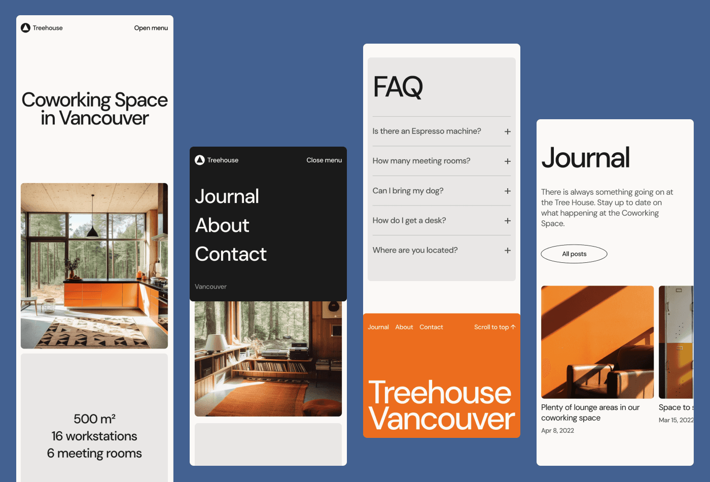 Treehouse Framer template preview 3