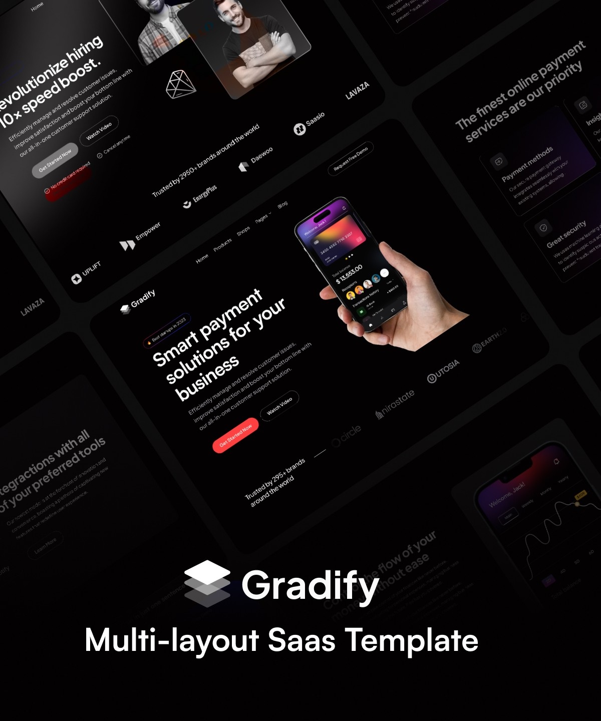 Gradify Framer template preview 1