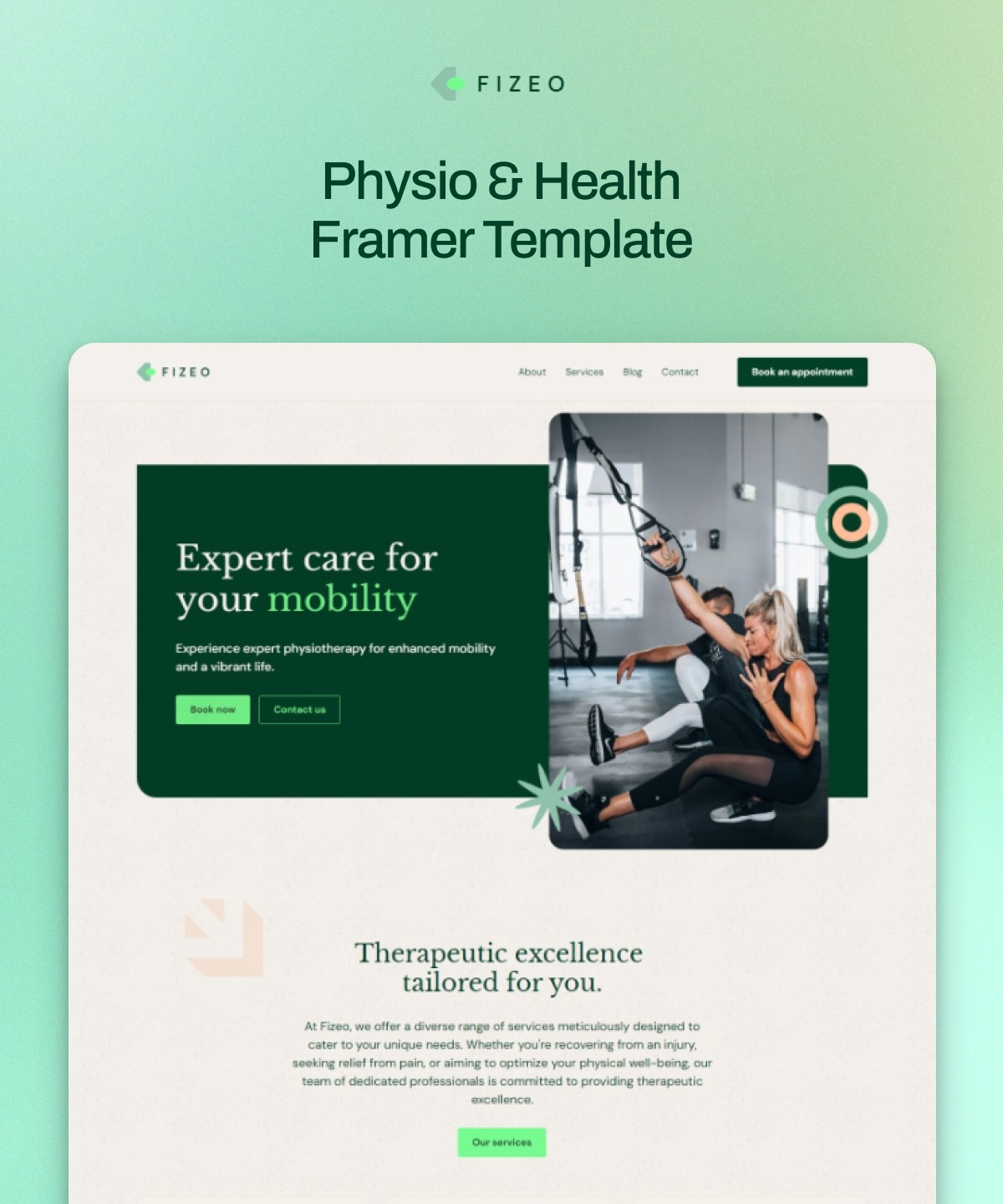 Fizeo Framer template preview 1