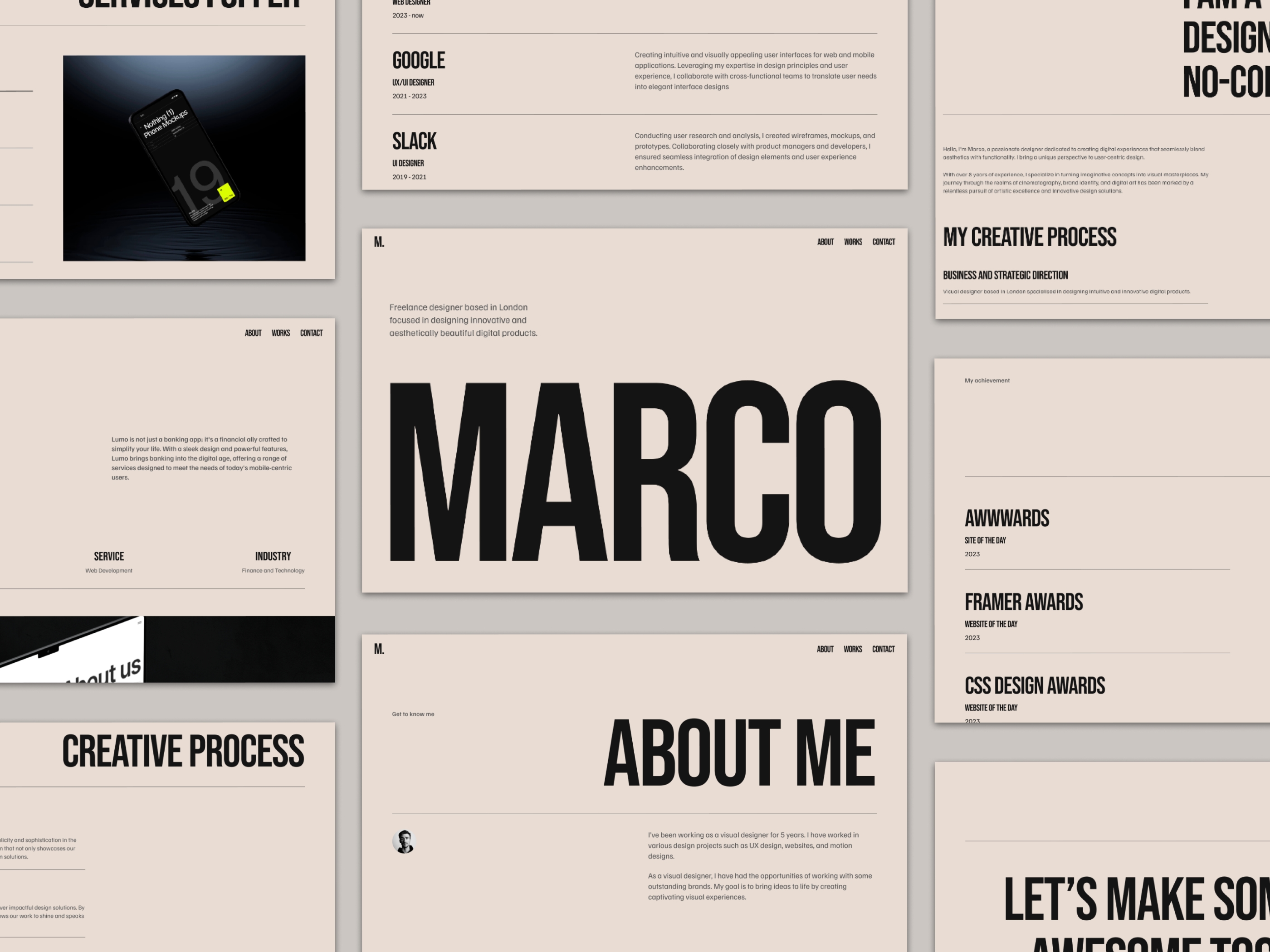 Marco Framer template preview 3