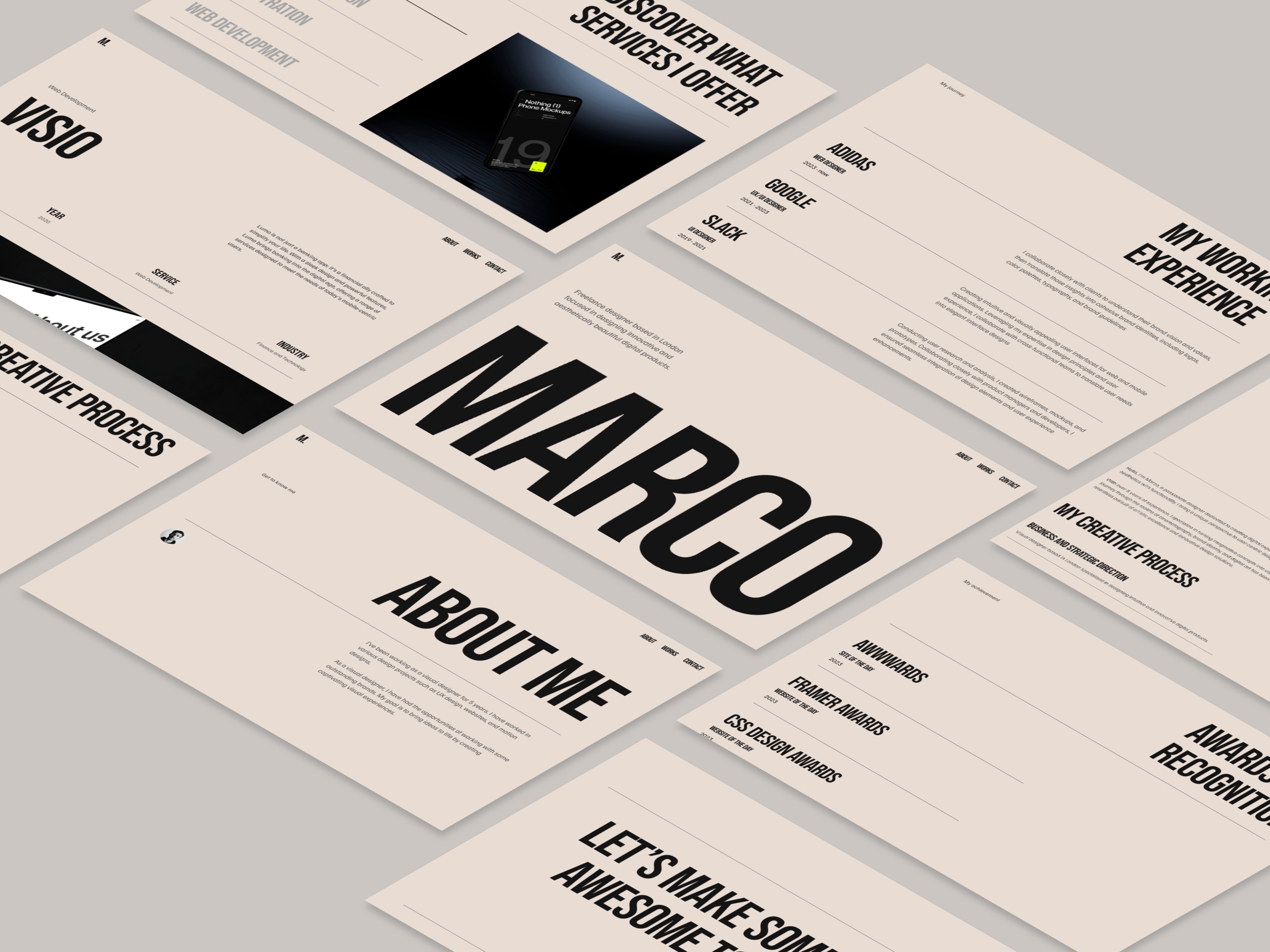 Marco Framer template preview 4