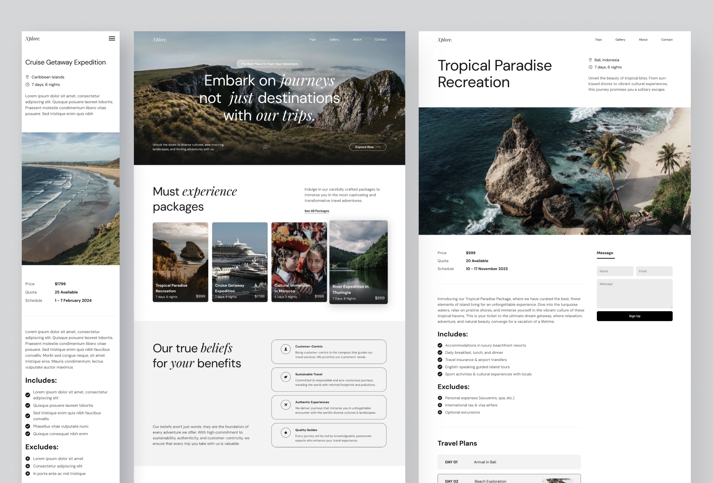 Xplore Framer template preview 3