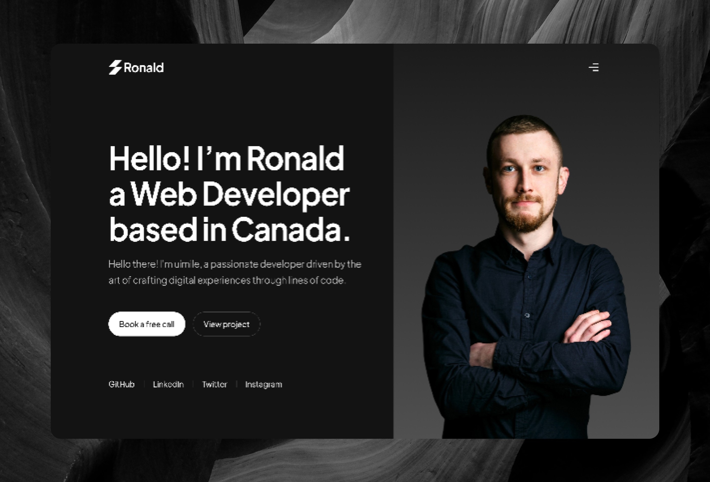 Ronald Framer template preview 2