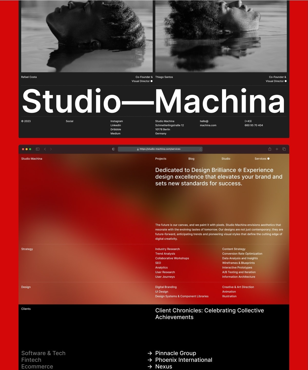 StudioMachina Framer template preview 1