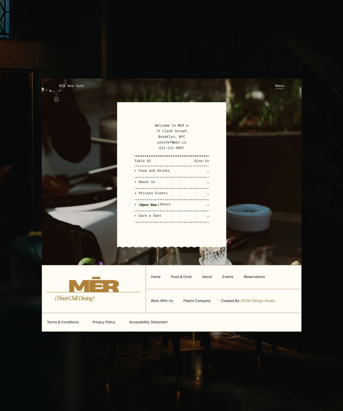 MĒR Framer template preview 1