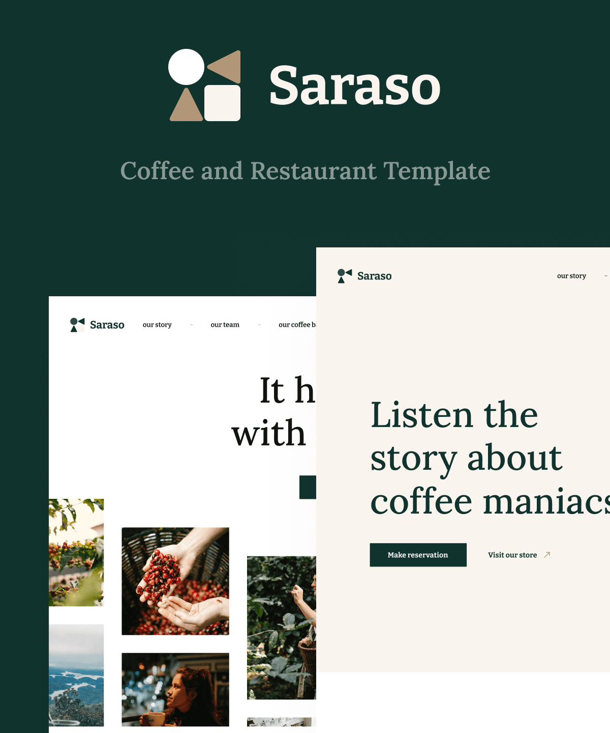 Saraso Framer template preview 1