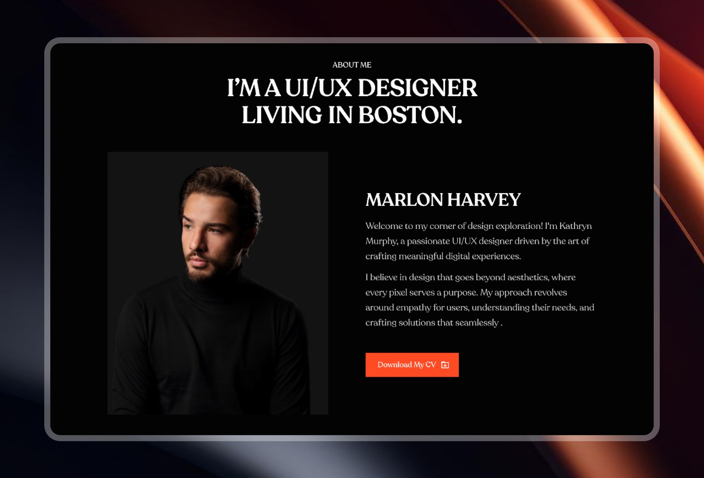 MarlonHarvey Framer template preview 3