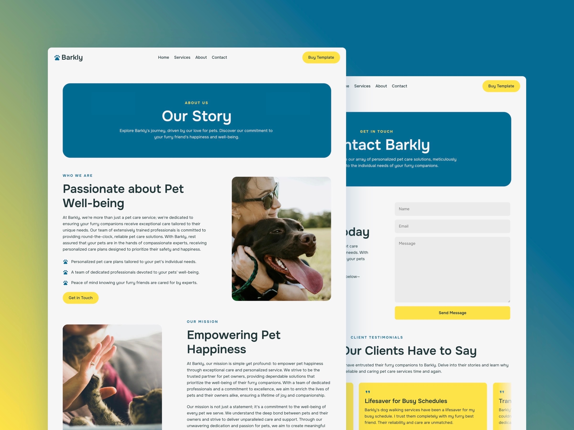 Barkly Framer template preview 3