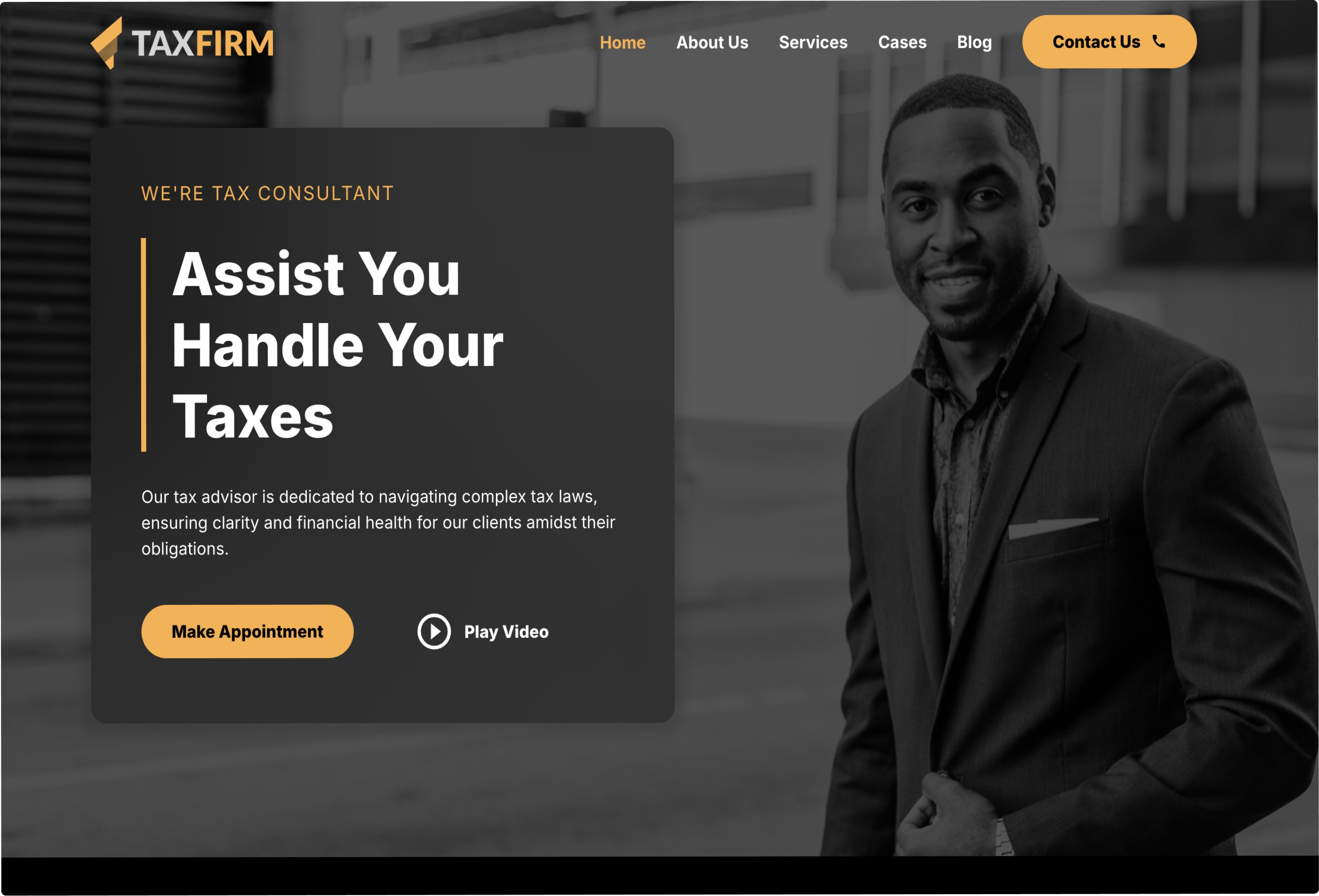 TaxFirm Framer template preview 2