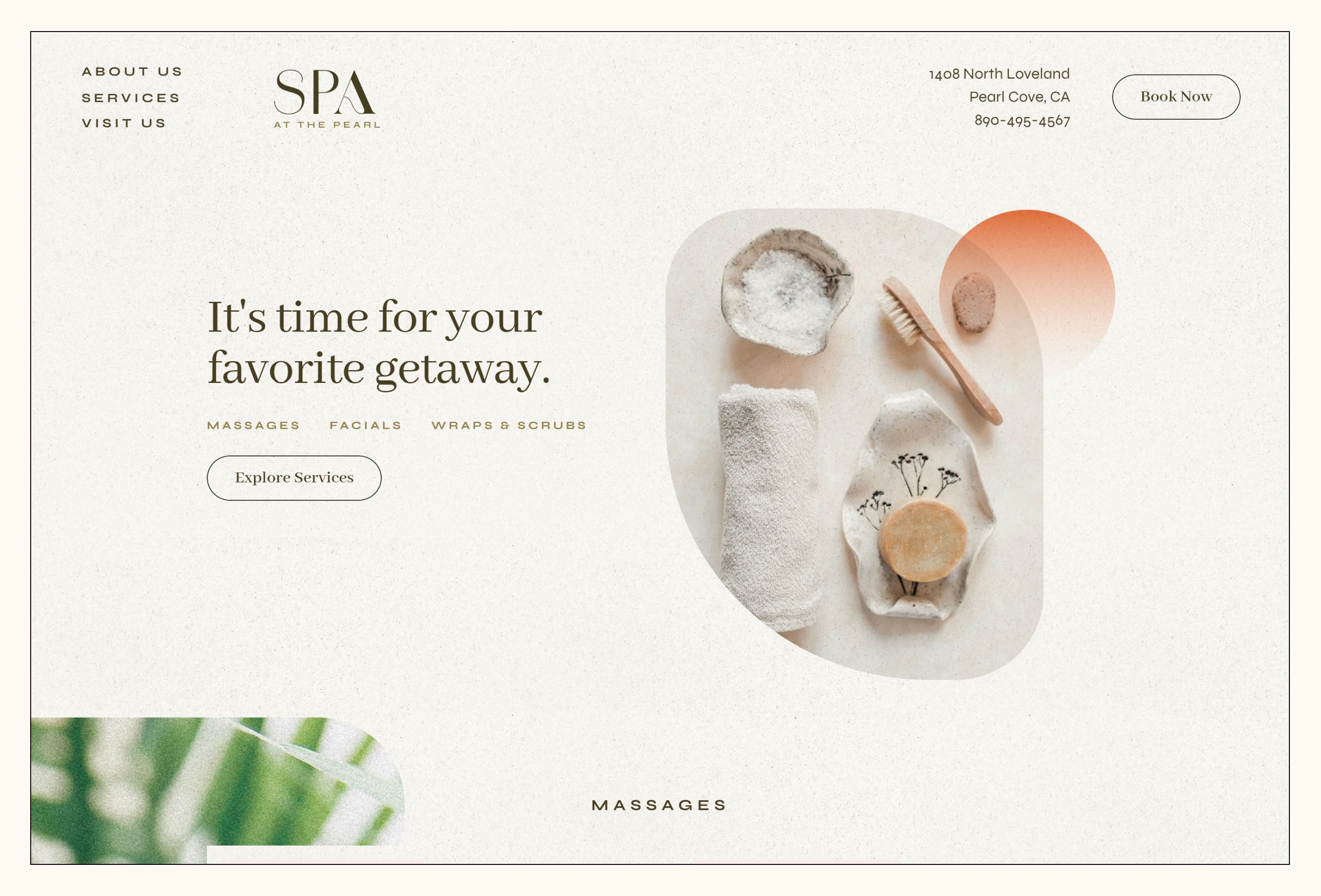 SpaDay Framer template preview 2