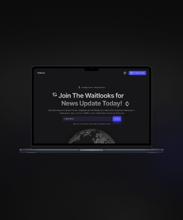 Waitlooks Framer template preview 1