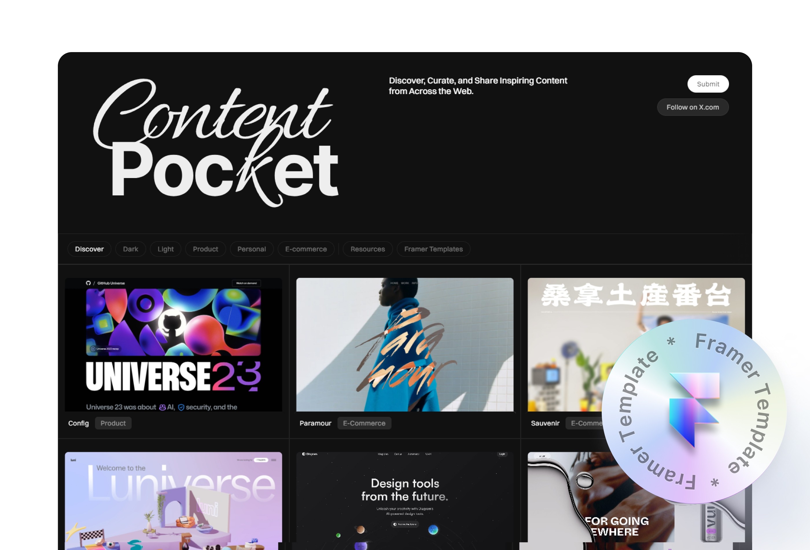 ContentPocket Framer template preview 4