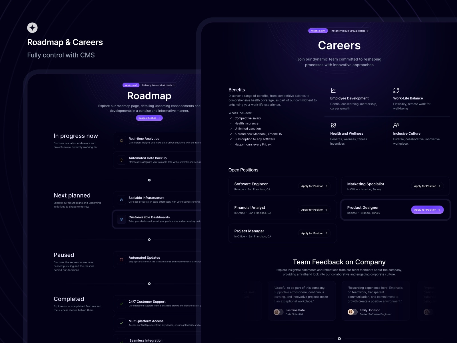 Nucleum Framer template preview 4