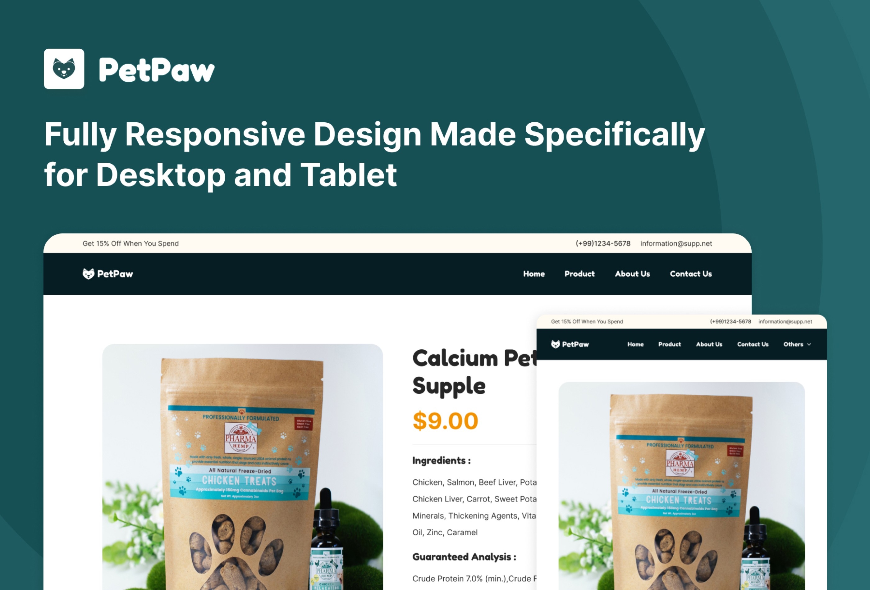 PetPaw Framer template preview 3