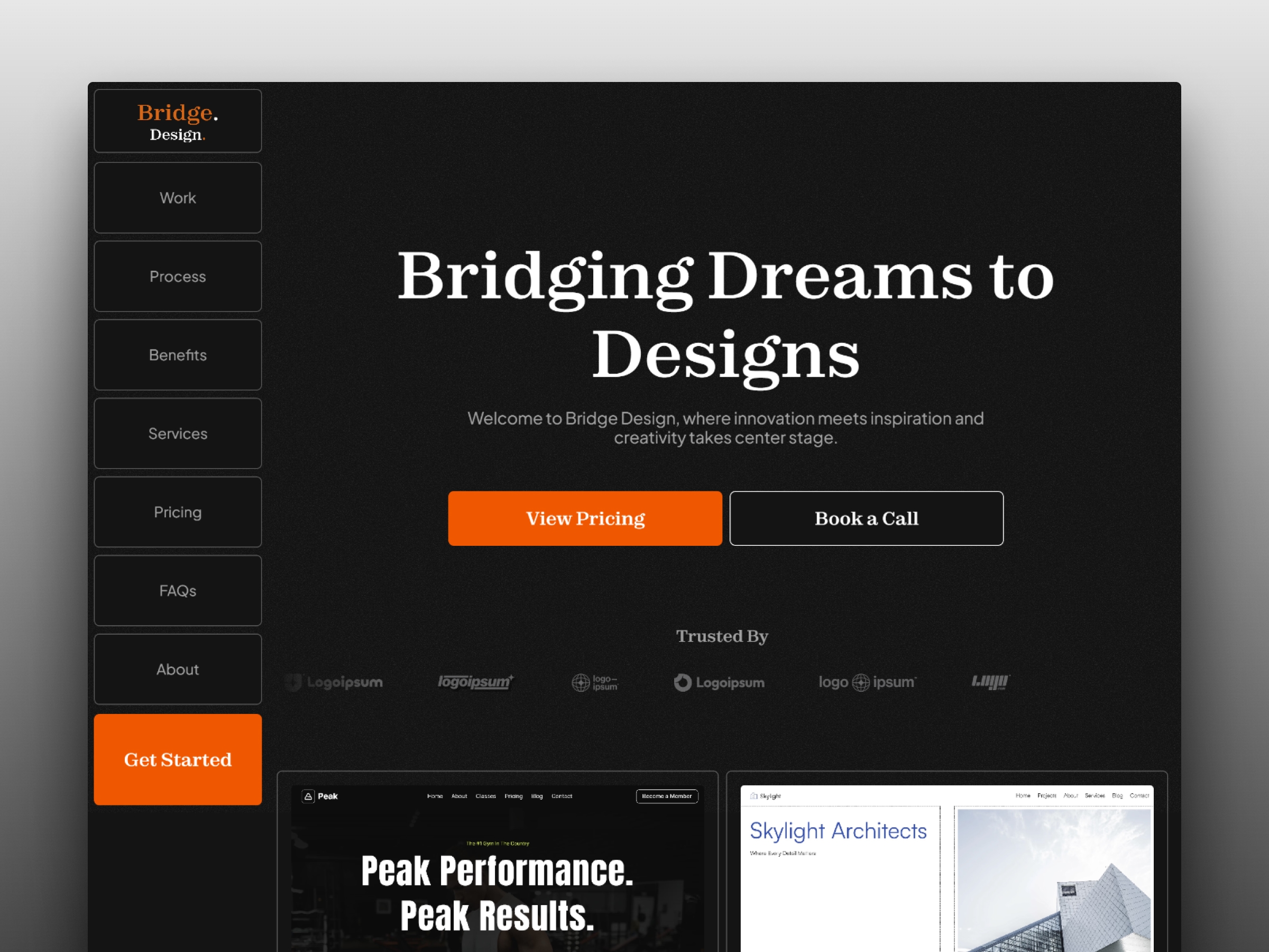 Bridge Framer template preview 1