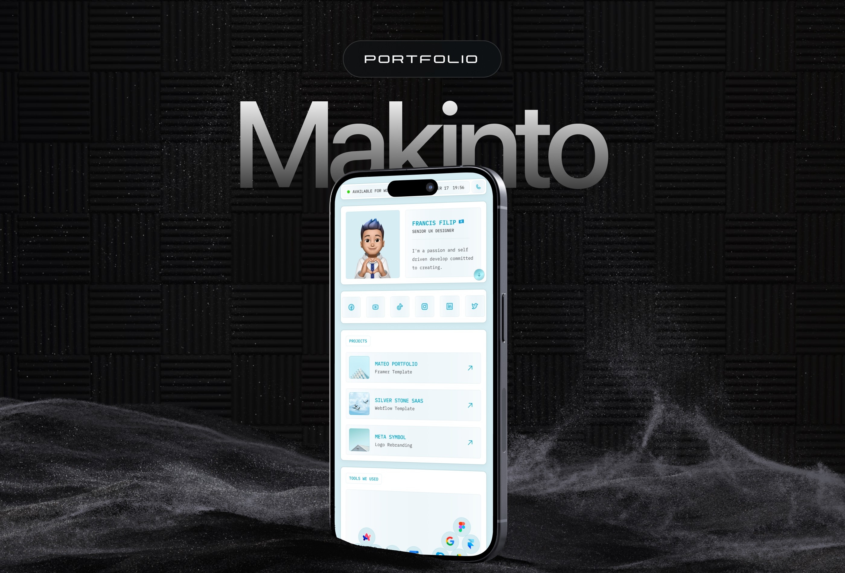 Makinto Framer template preview 2