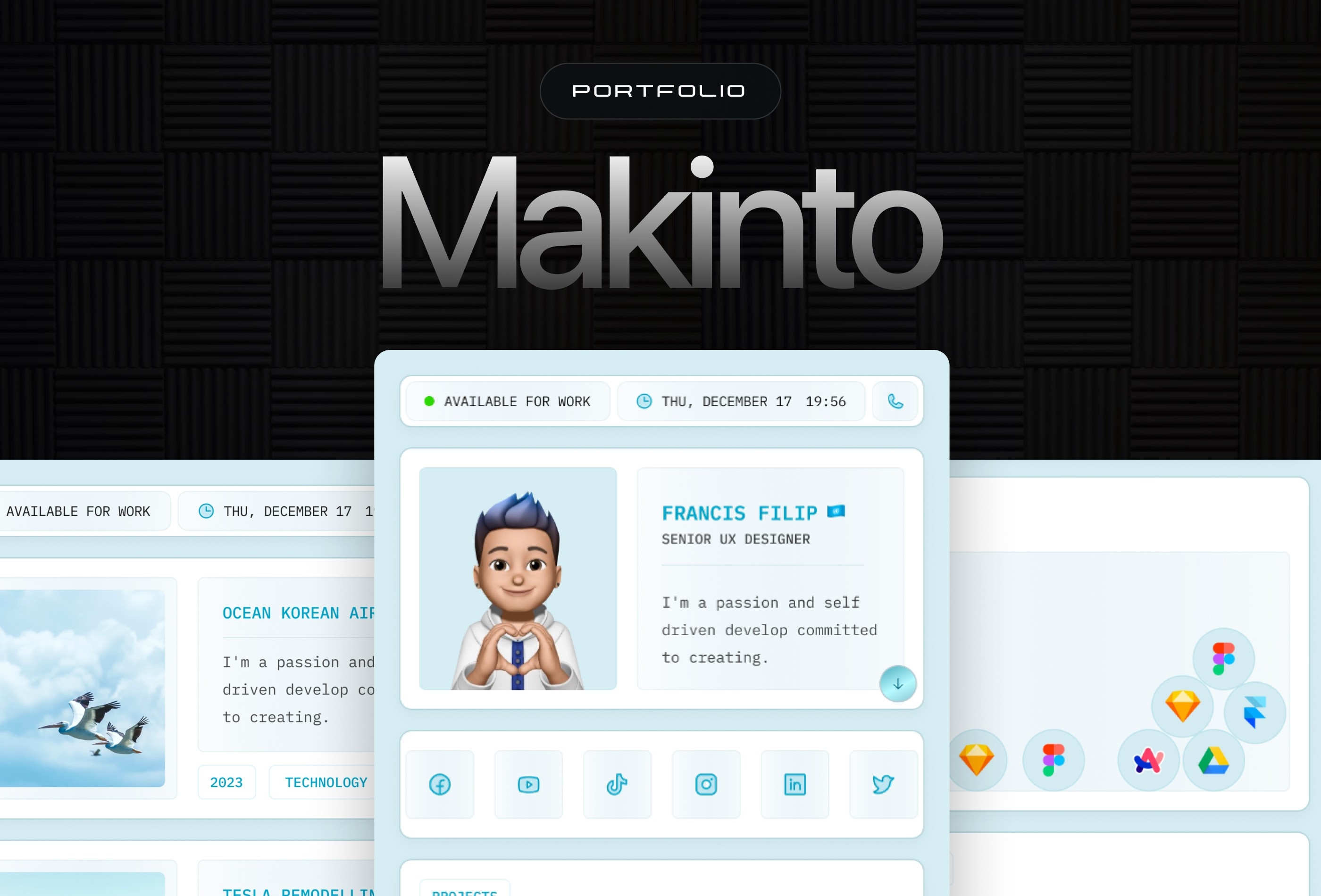 Makinto Framer template preview 3