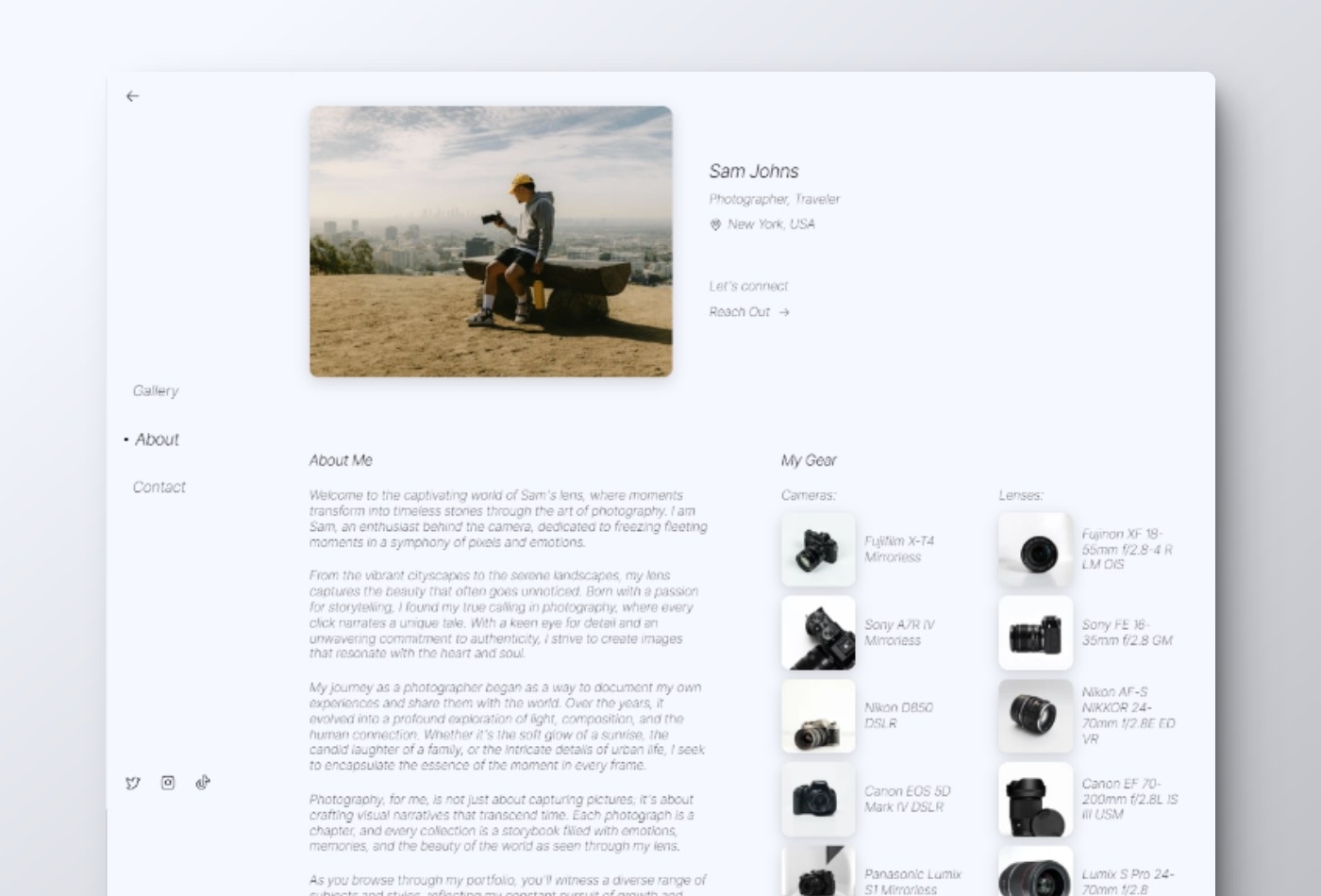 Snow Framer template preview 3