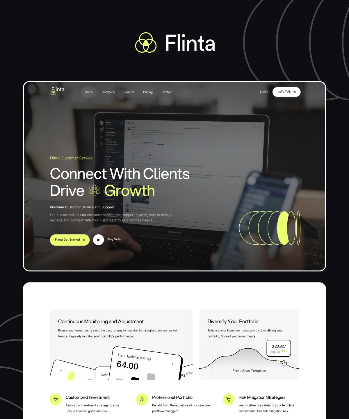 Flinta Framer template preview 1