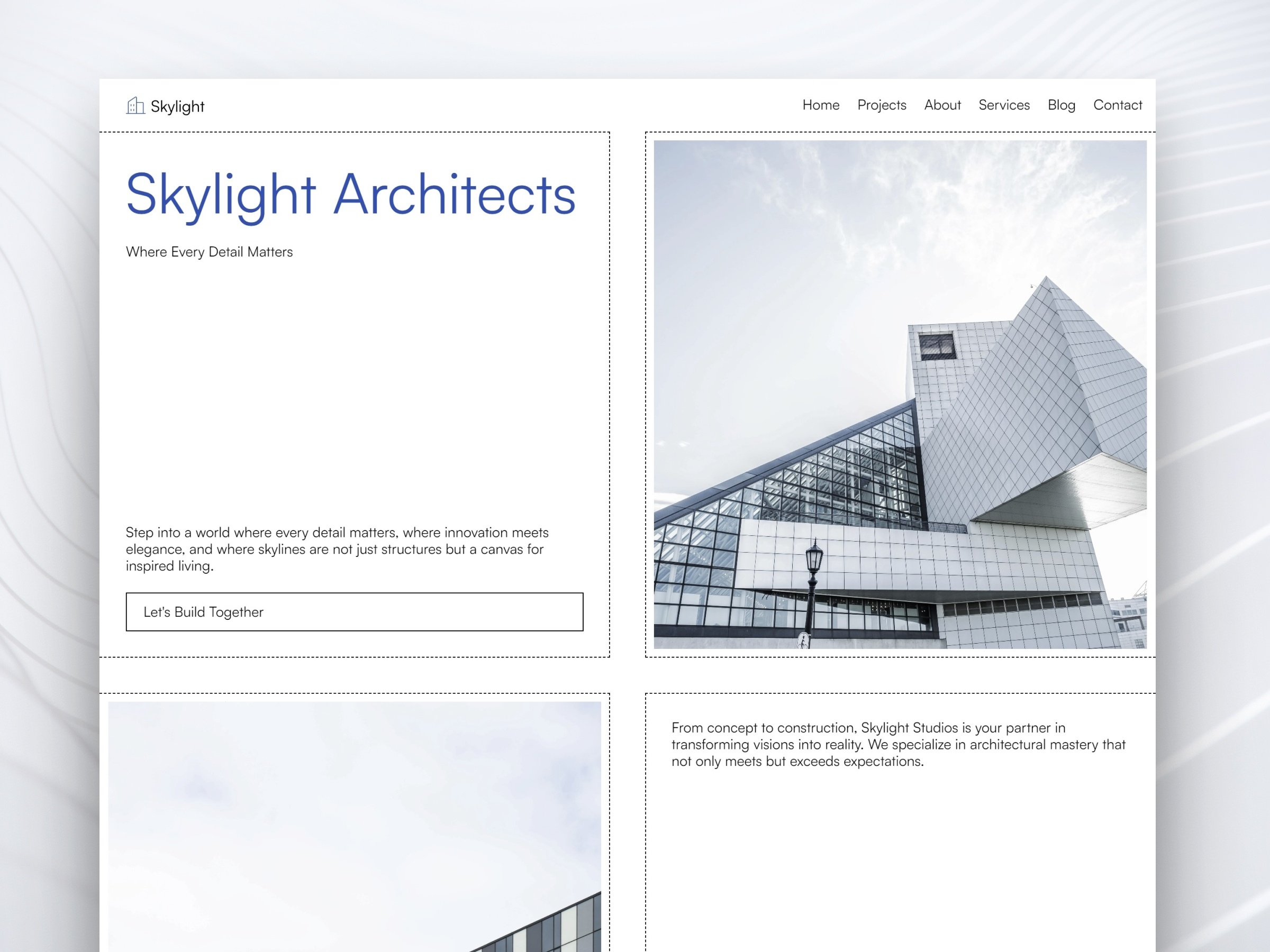 Skylight Framer template preview 1