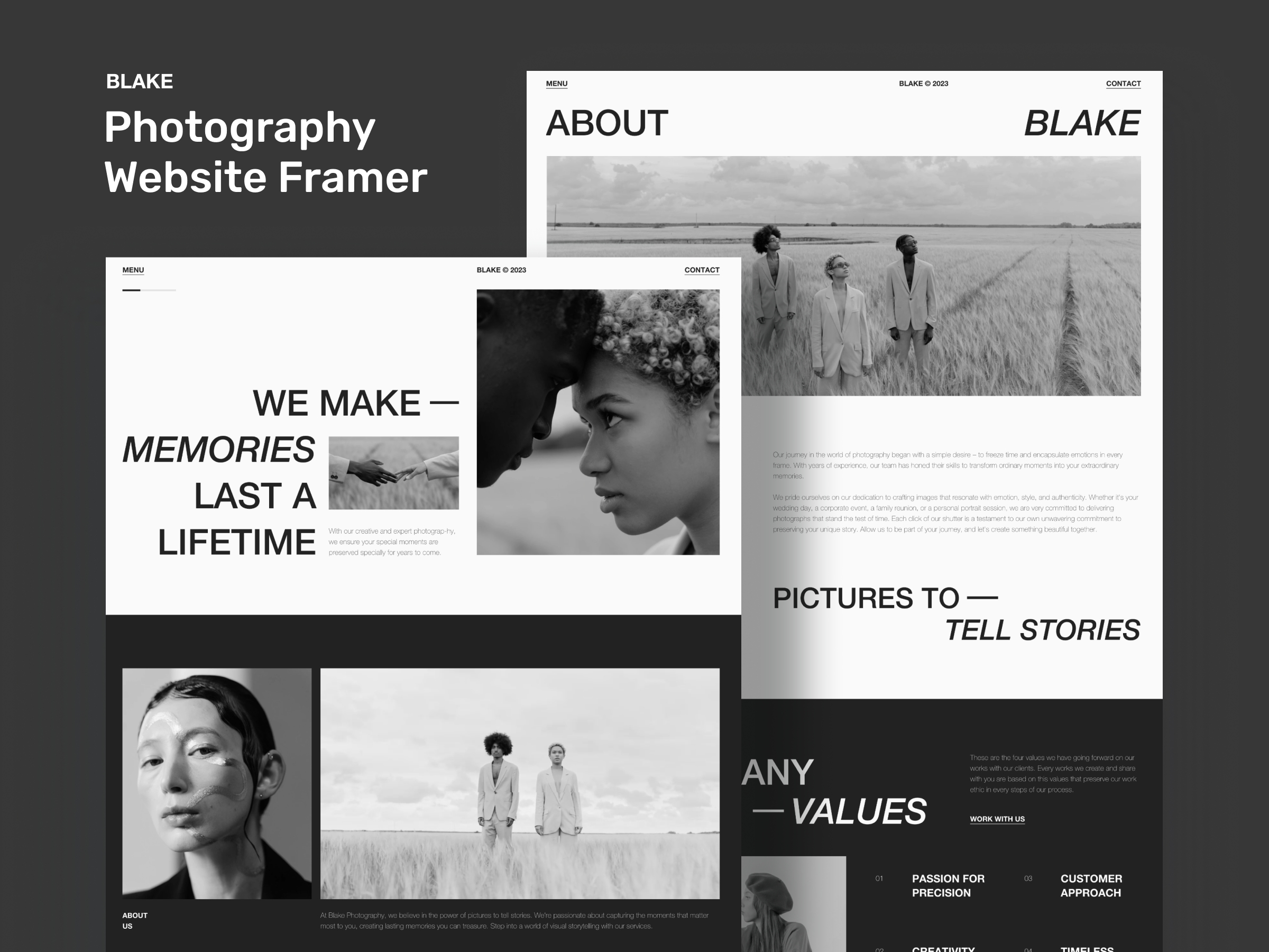 Blake Framer template preview 1