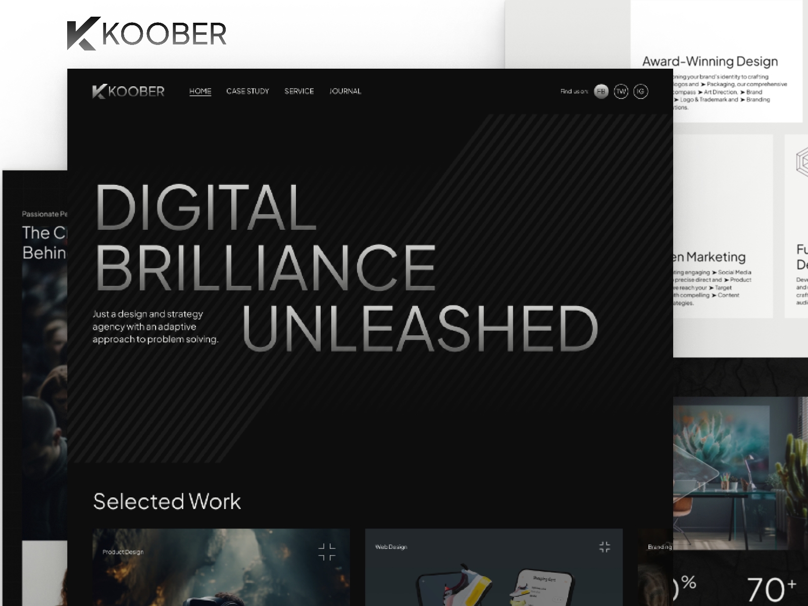 Koober Framer template preview 1