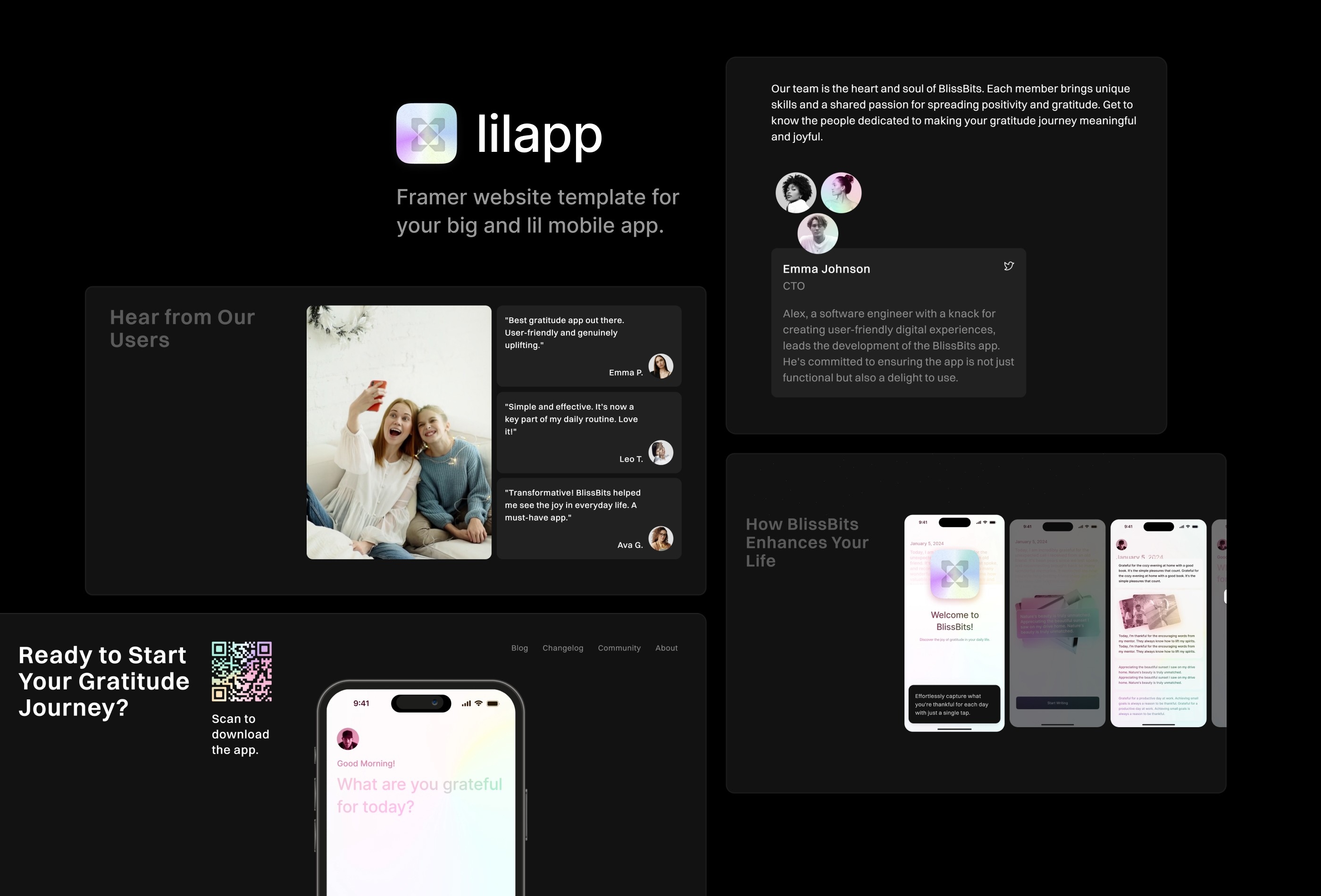 lilapp Framer template preview 2