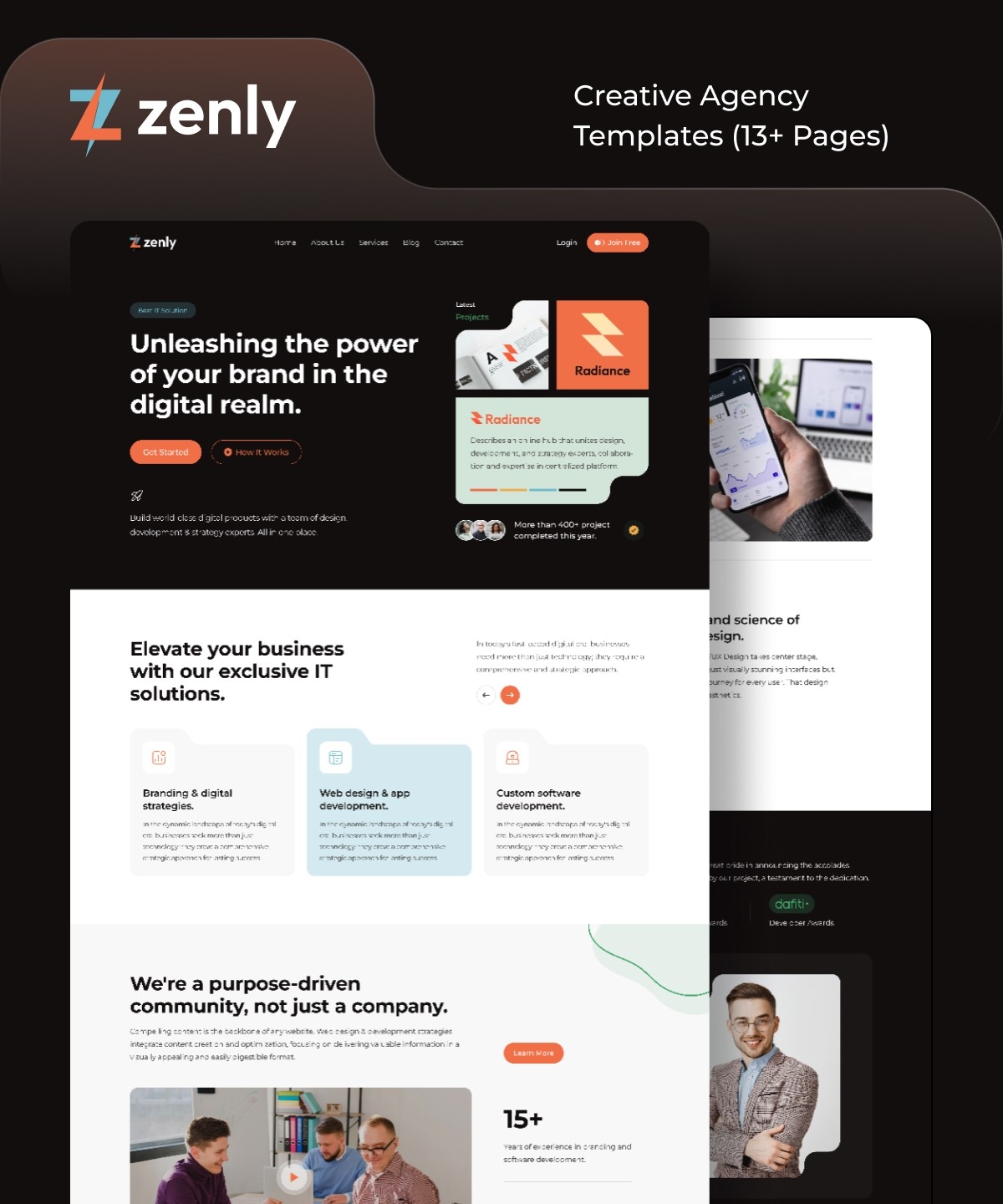 Zenly Framer template preview 1