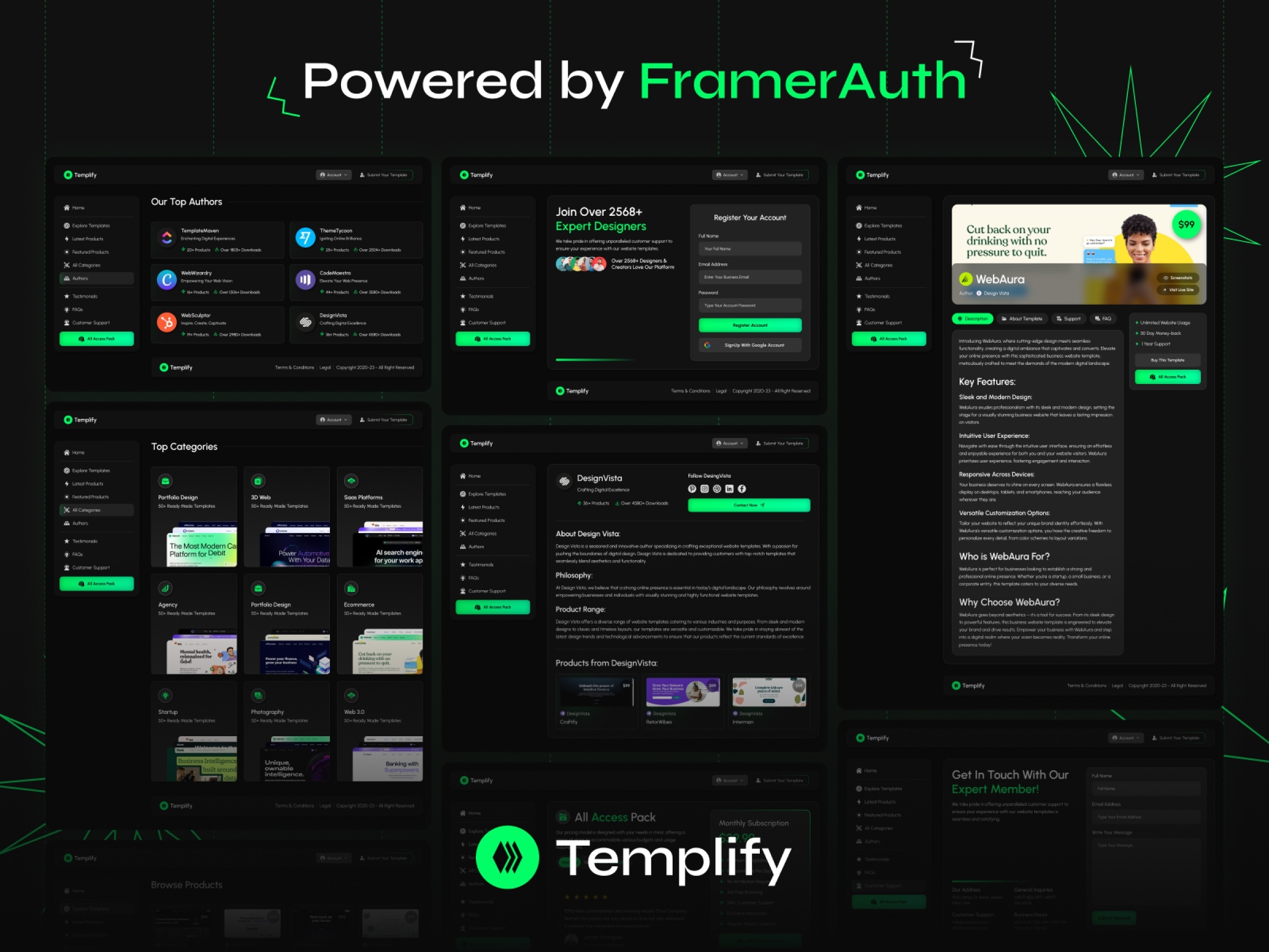 Templify Framer template preview 2