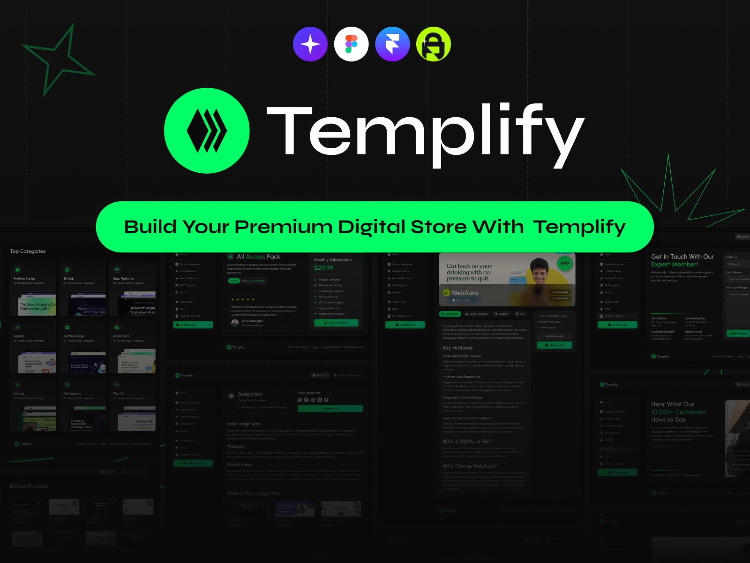 Templify Framer template preview 4