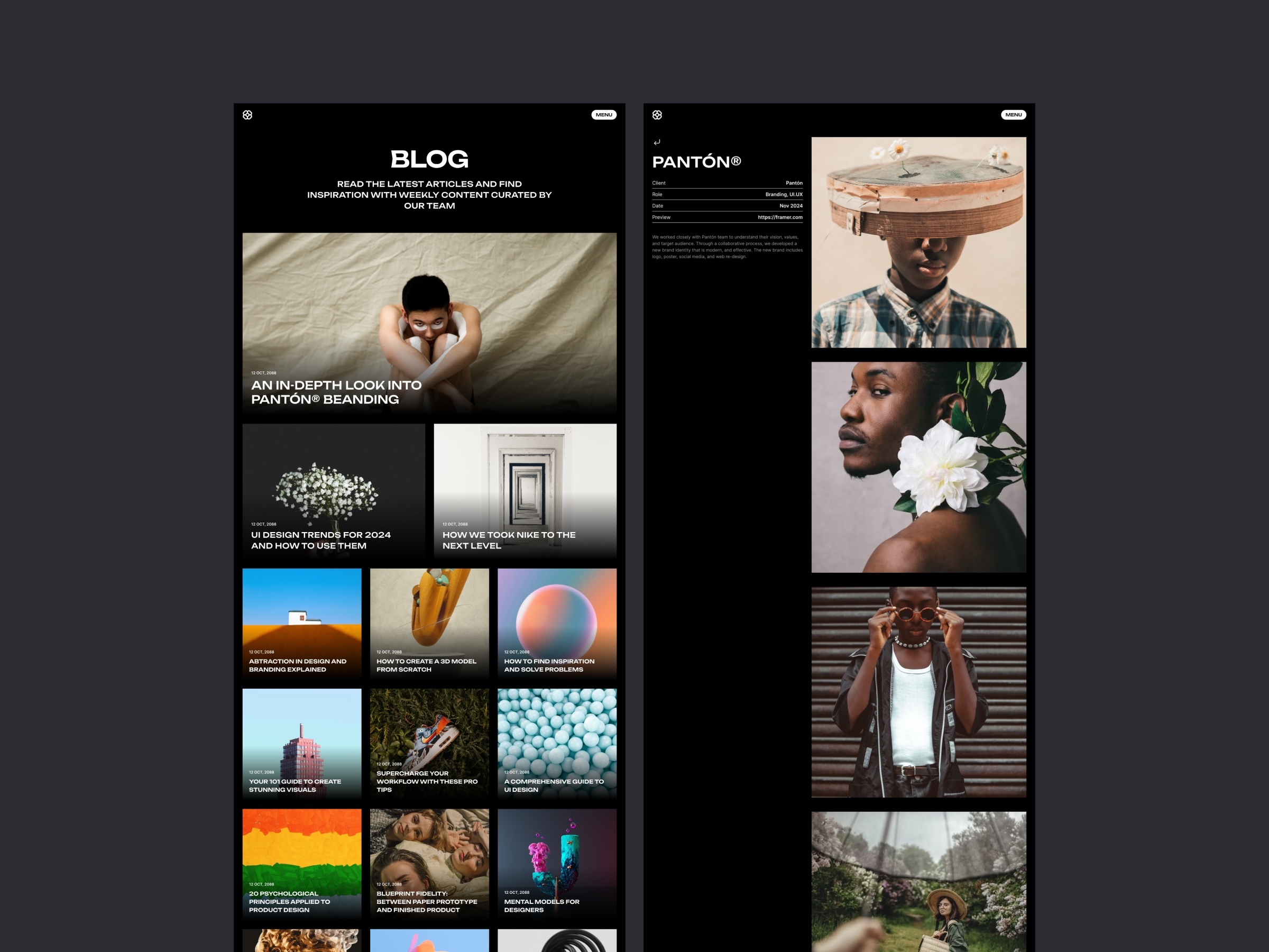 Kobu Framer template preview 3