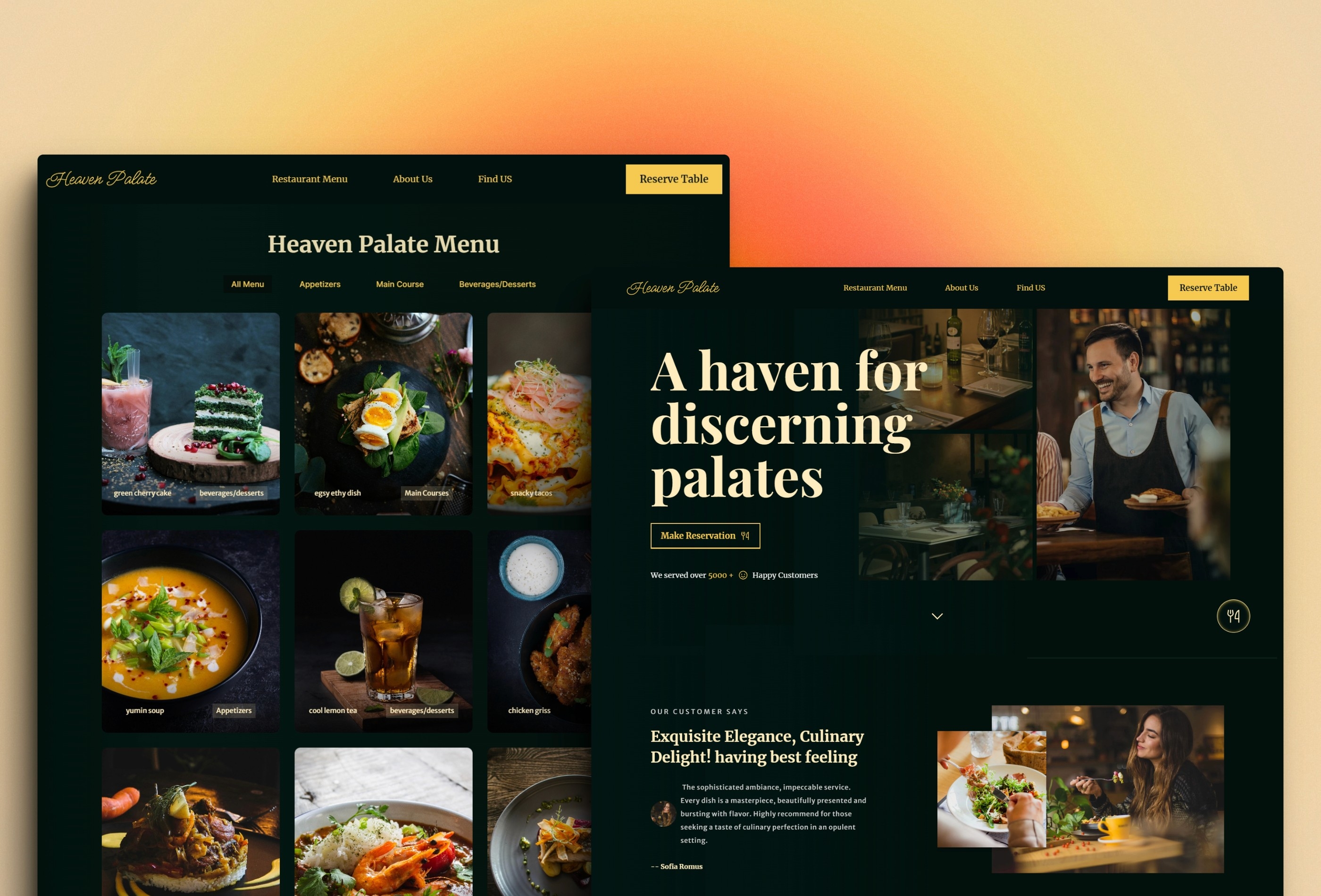 HeavenPalate Framer template preview 2