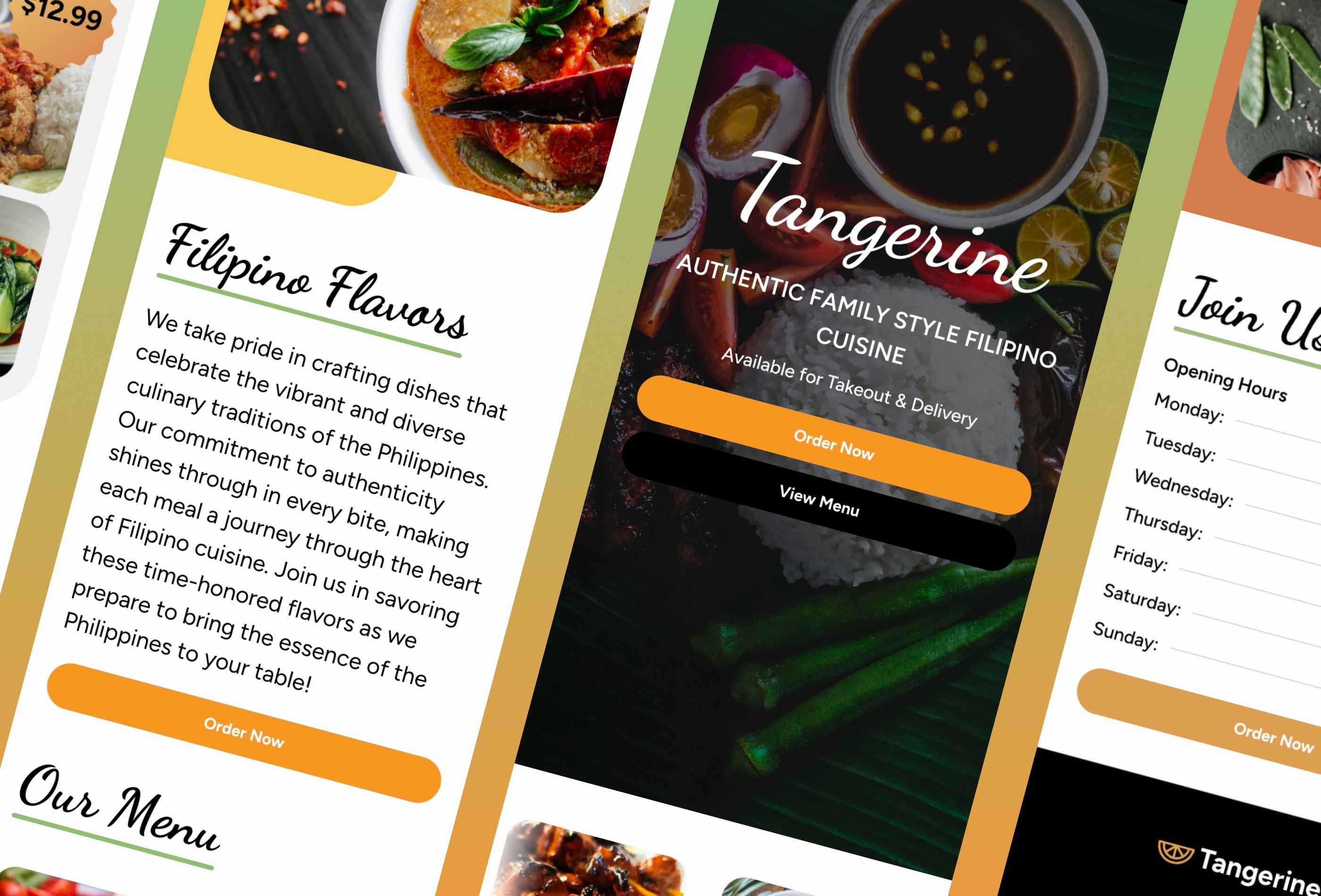 Tangerine Framer template preview 4