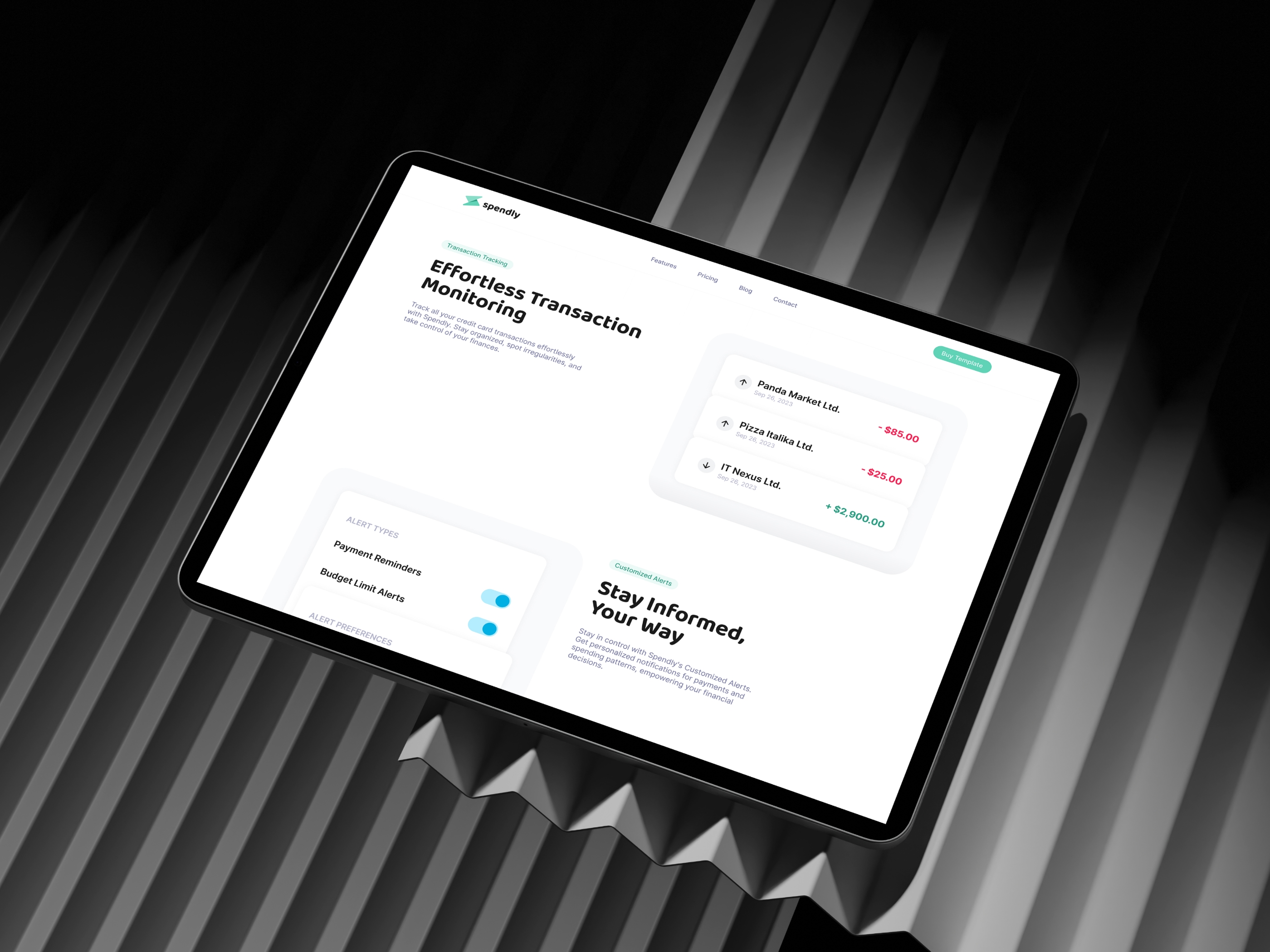 Spendly Framer template preview 3