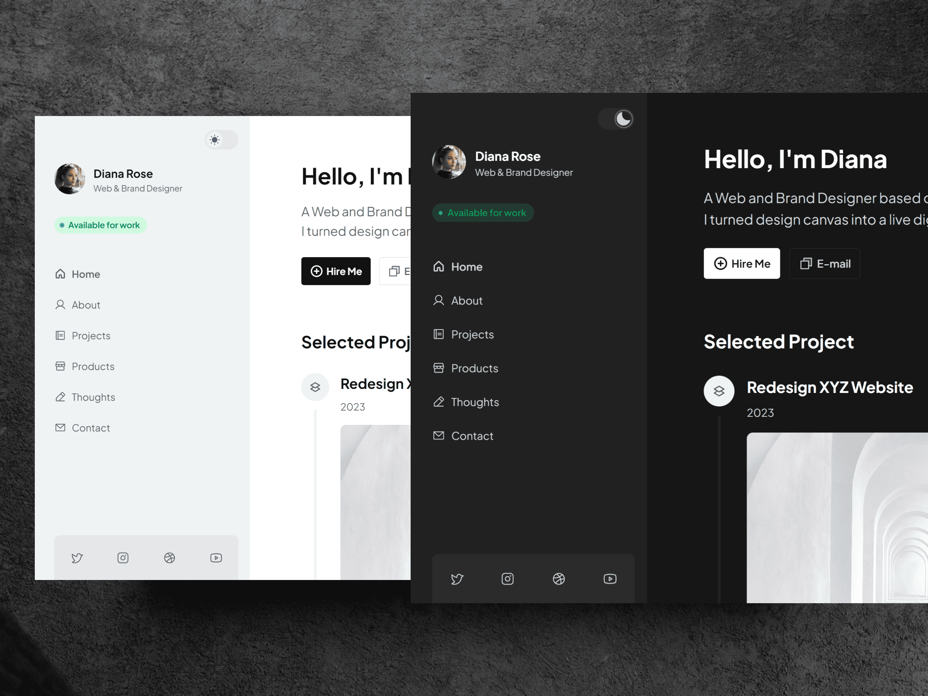 BoardaFolio Framer template preview 1