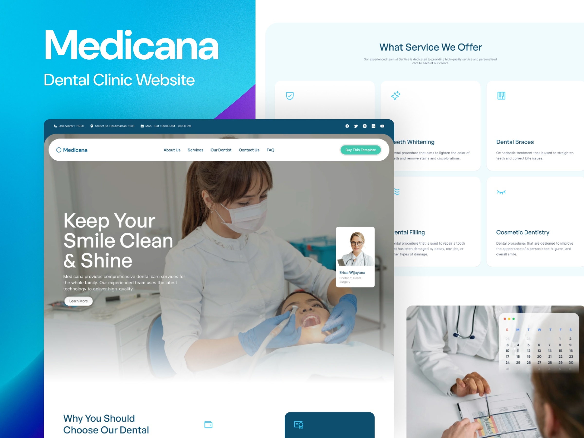 Medicana Framer template preview 1