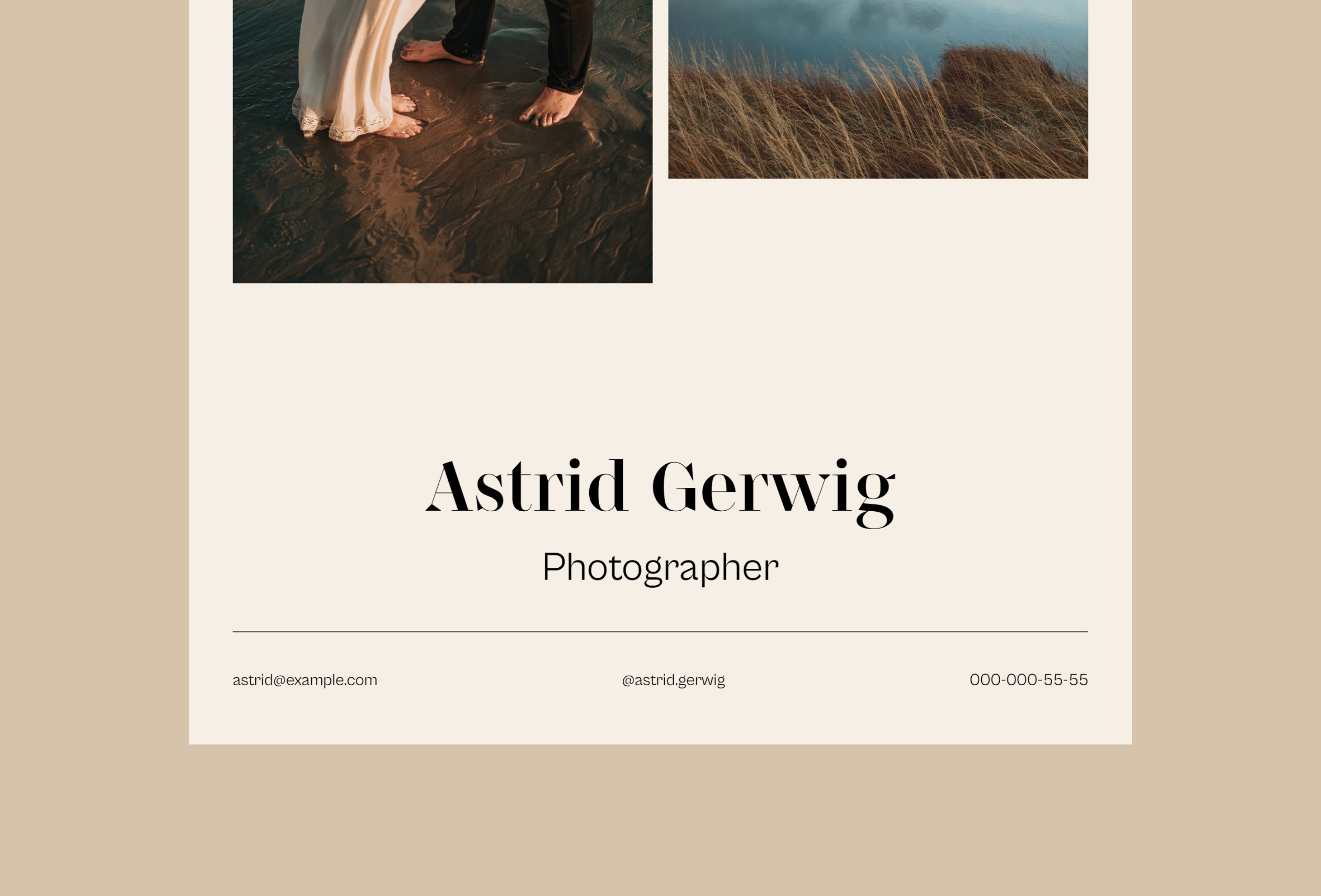 Astrid Framer template preview 2