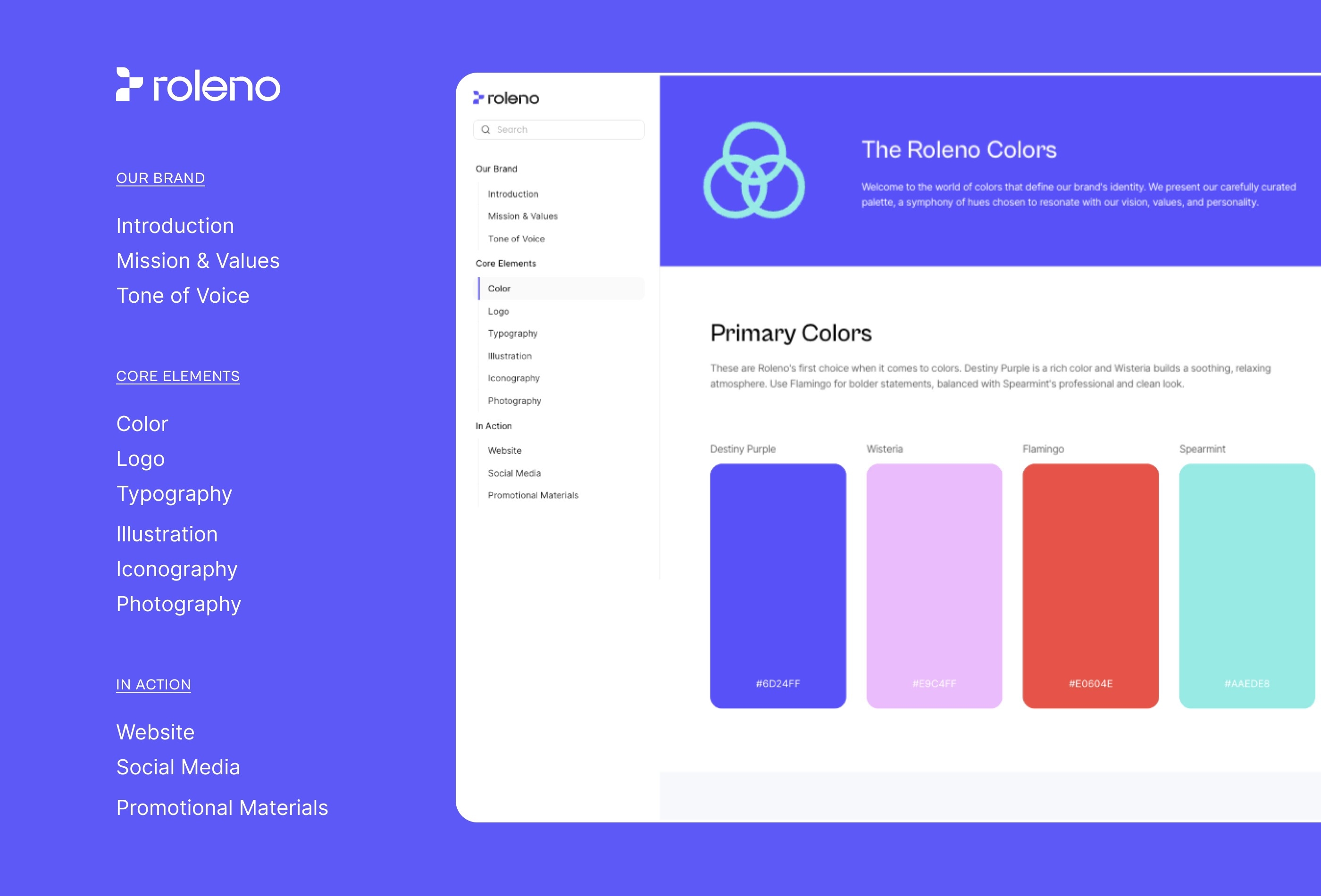 Roleno Framer template preview 3