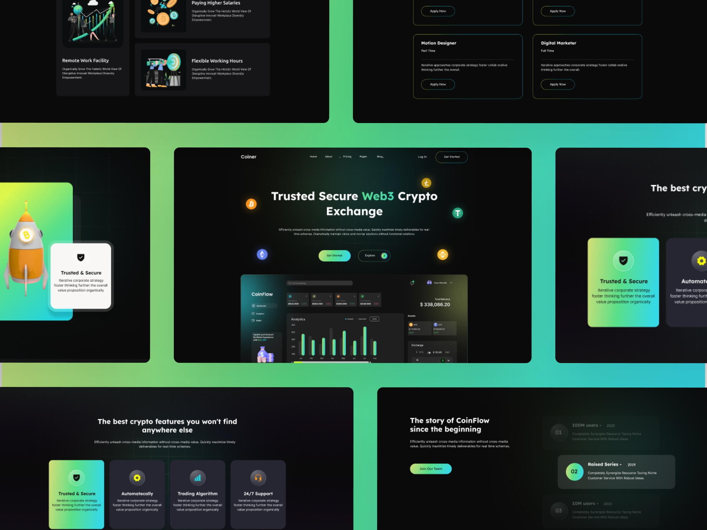 Coiner Framer template preview 4