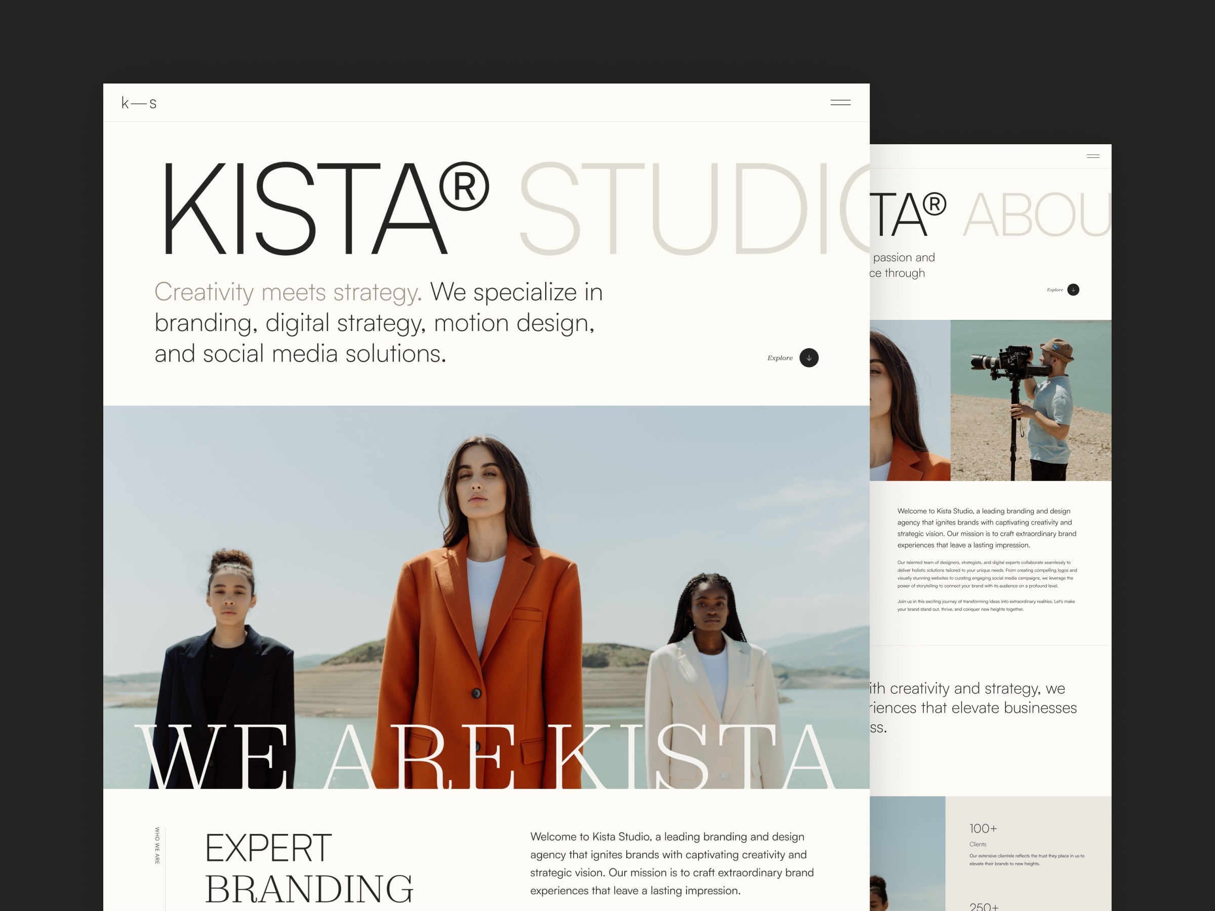 Kista Framer template preview 1