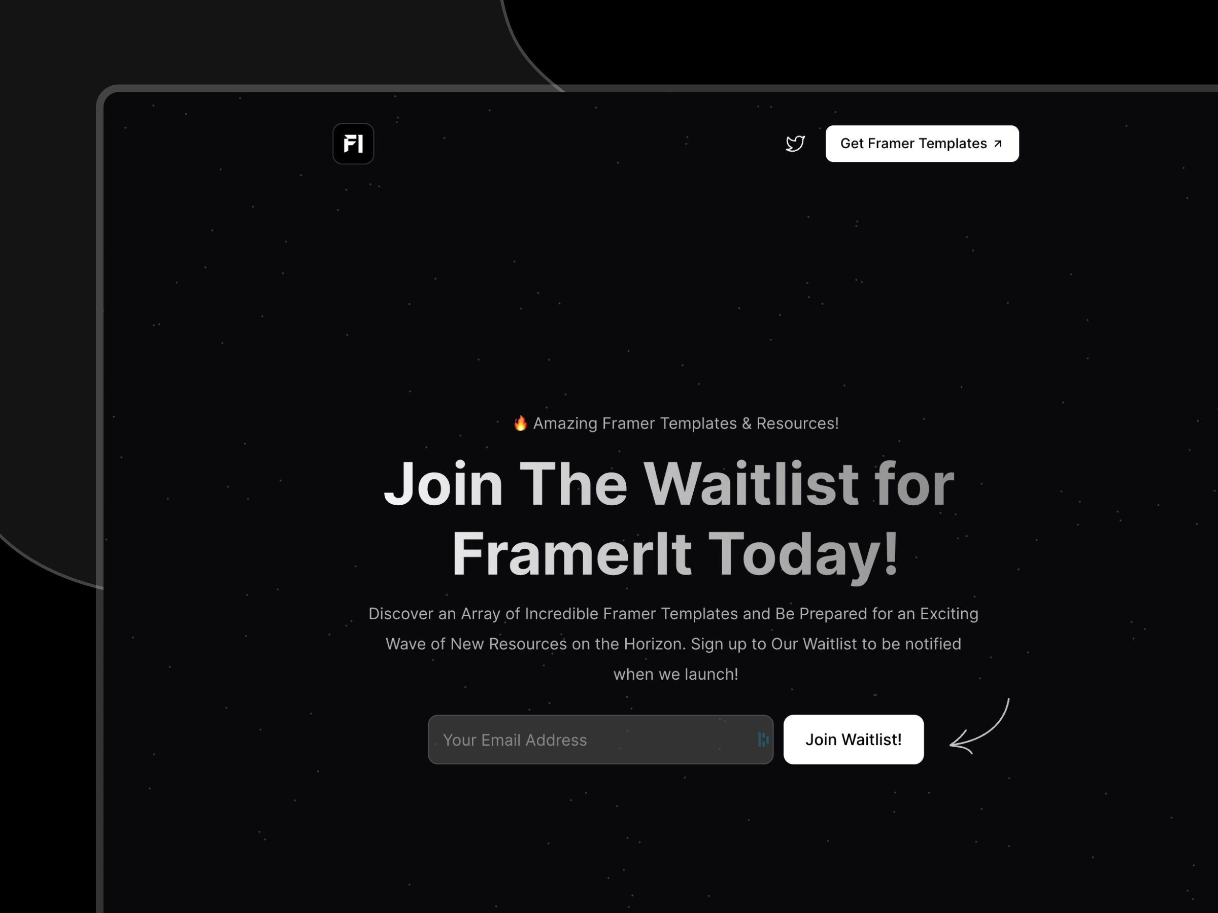 Waitlyst Framer template preview 2