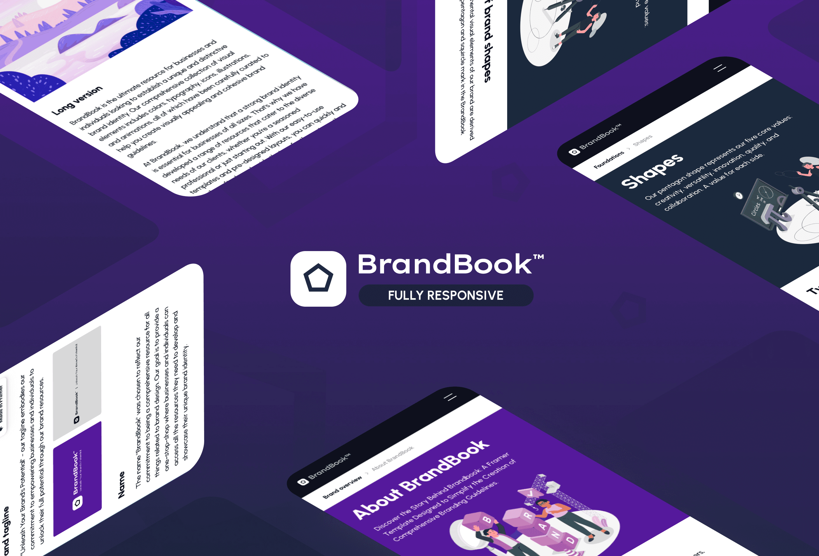 BrandBook Framer template preview 4